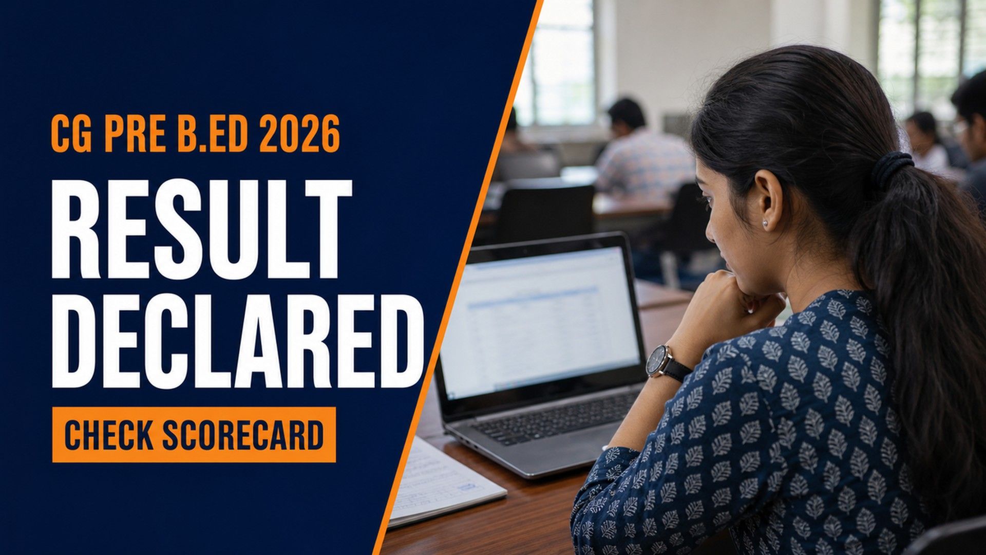 CG Pre BEd Result 2026 Out at vyapamcg.cgstate.gov.in