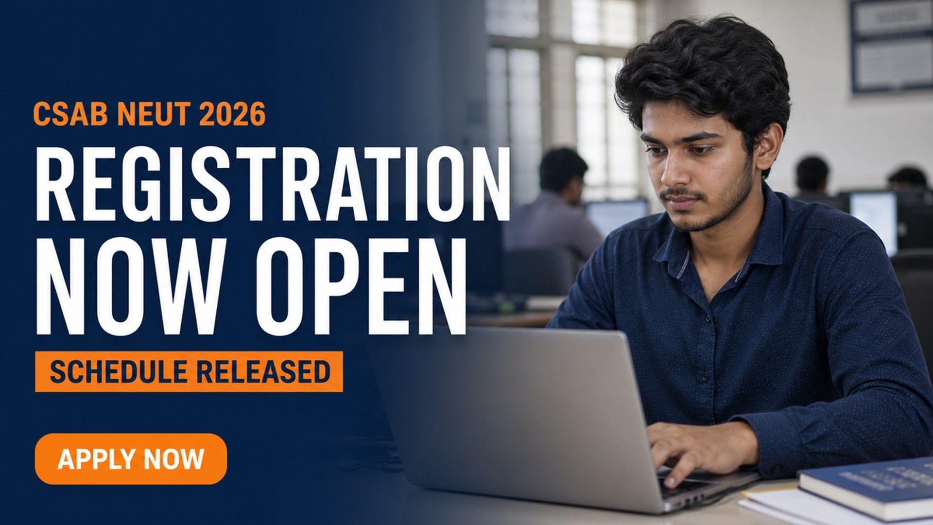 CSAB NEUT 2026 Registration Begins at csab.nic.in; Apply Now
