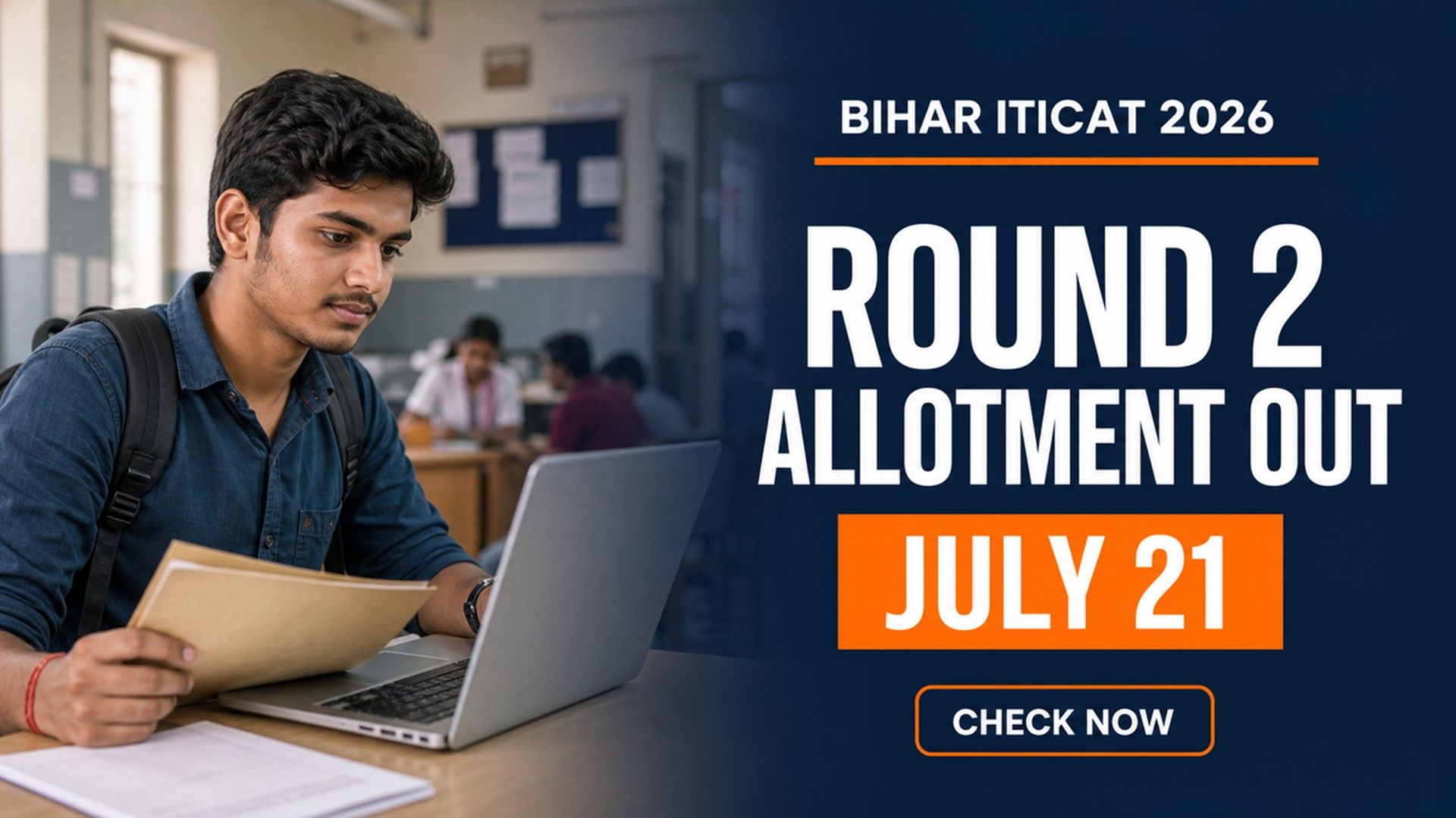 Bihar ITICAT 2026 Round 2 Seat Allotment Result Out at BCECEB