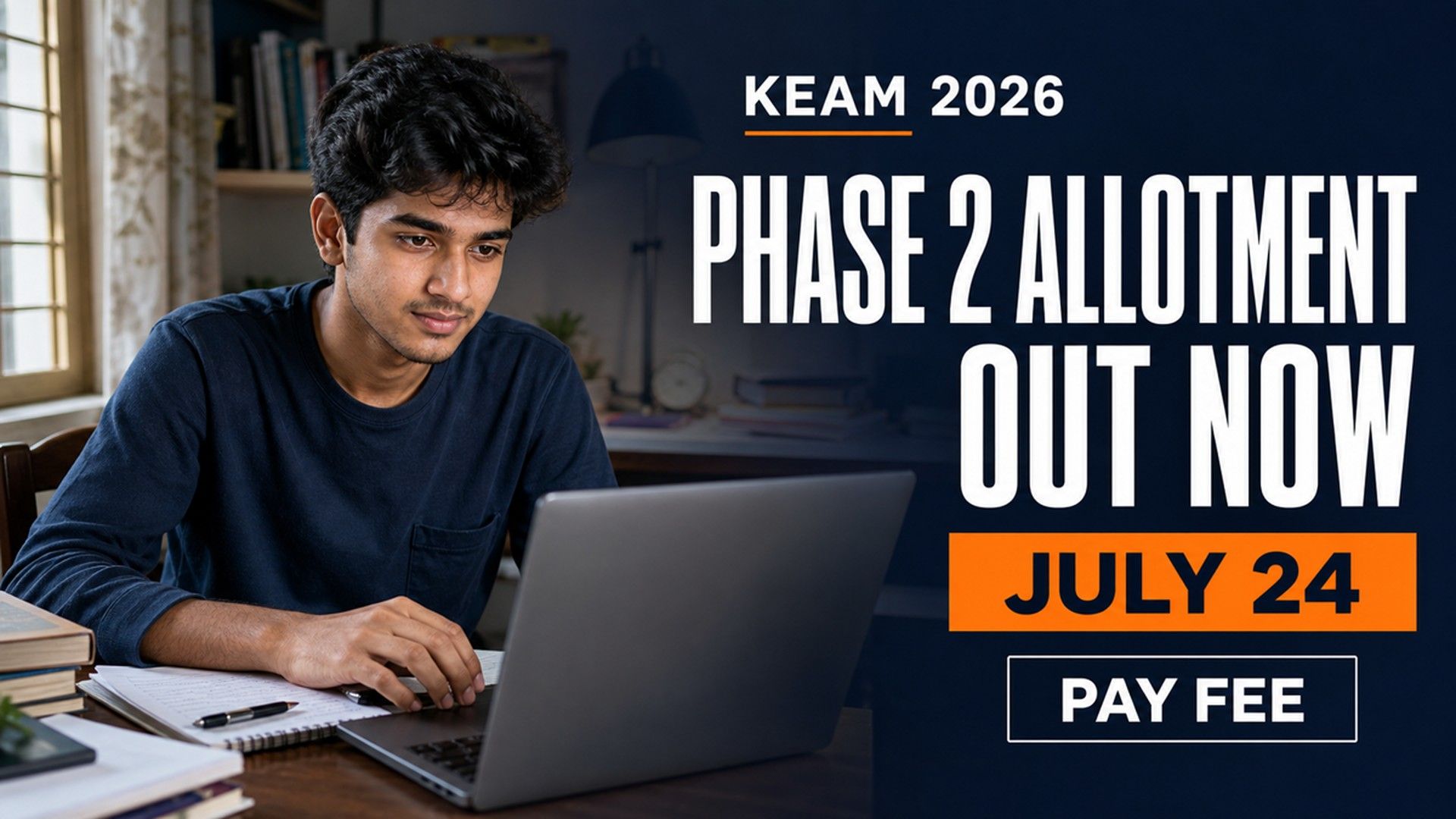 KEAM 2026 Phase 2 Allotment Out; Fee Deadline July 24