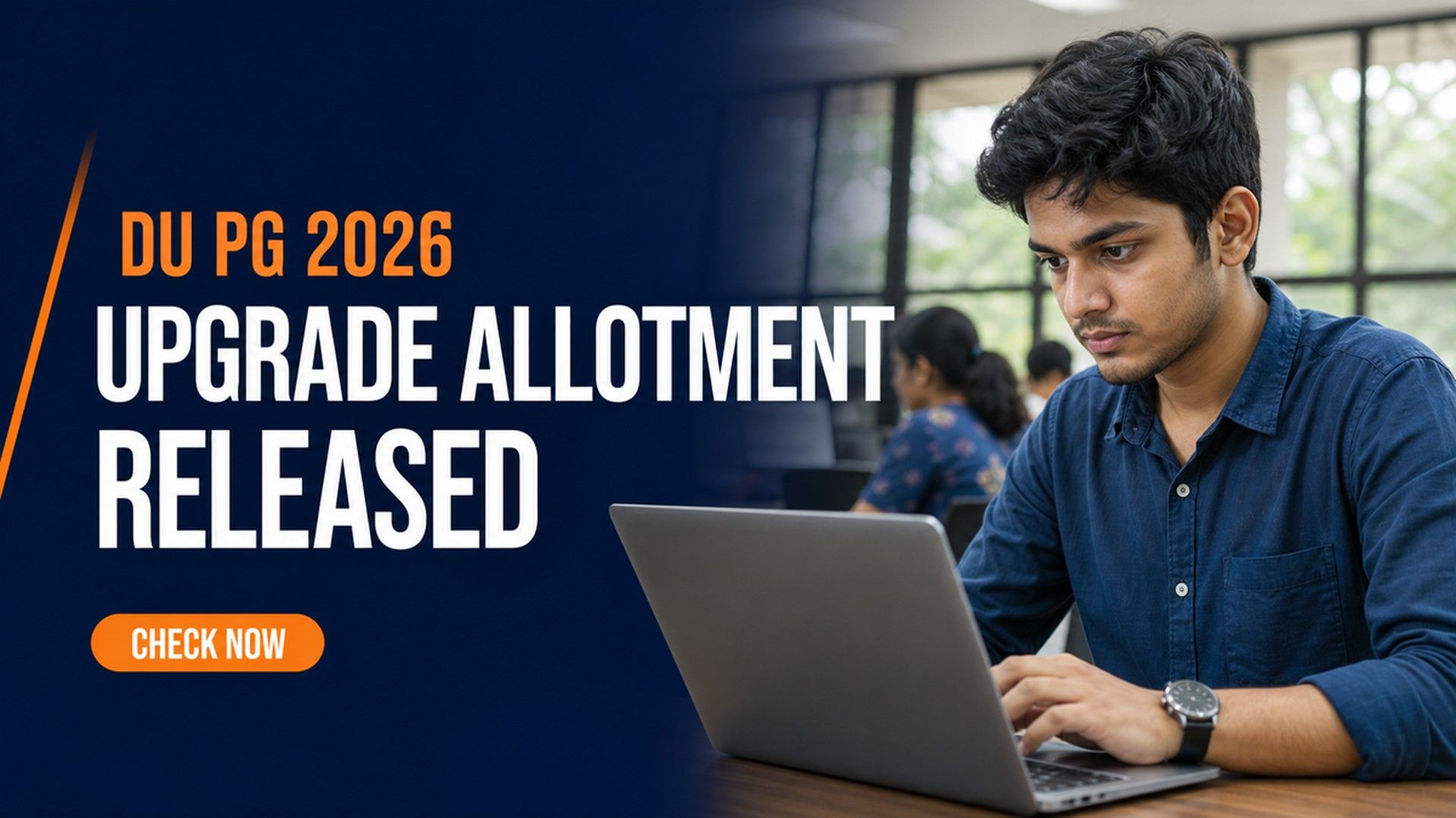 DU PG Upgrade Round Allotment 2026 Out at pgadmission.uod.ac.in