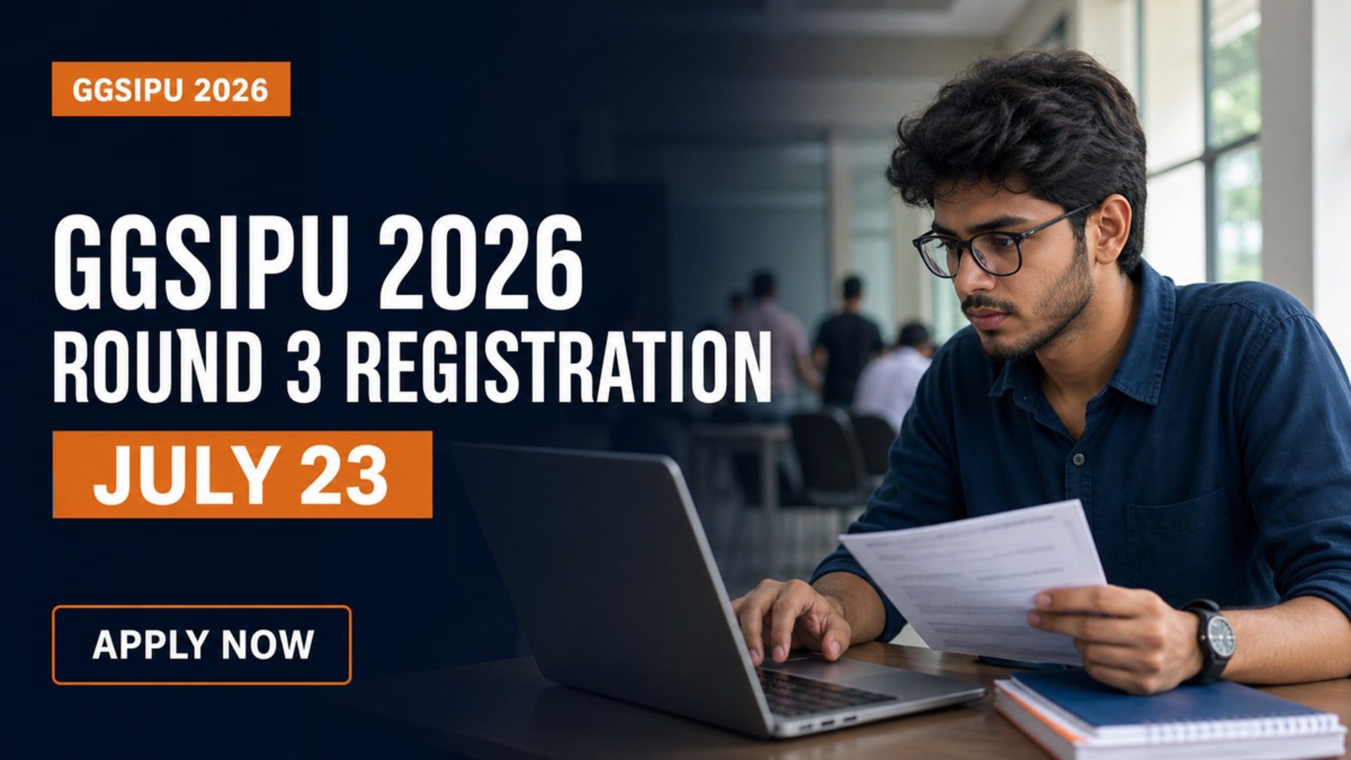 GGSIPU 2026 Round 3 Counselling Begins; Apply by July 23