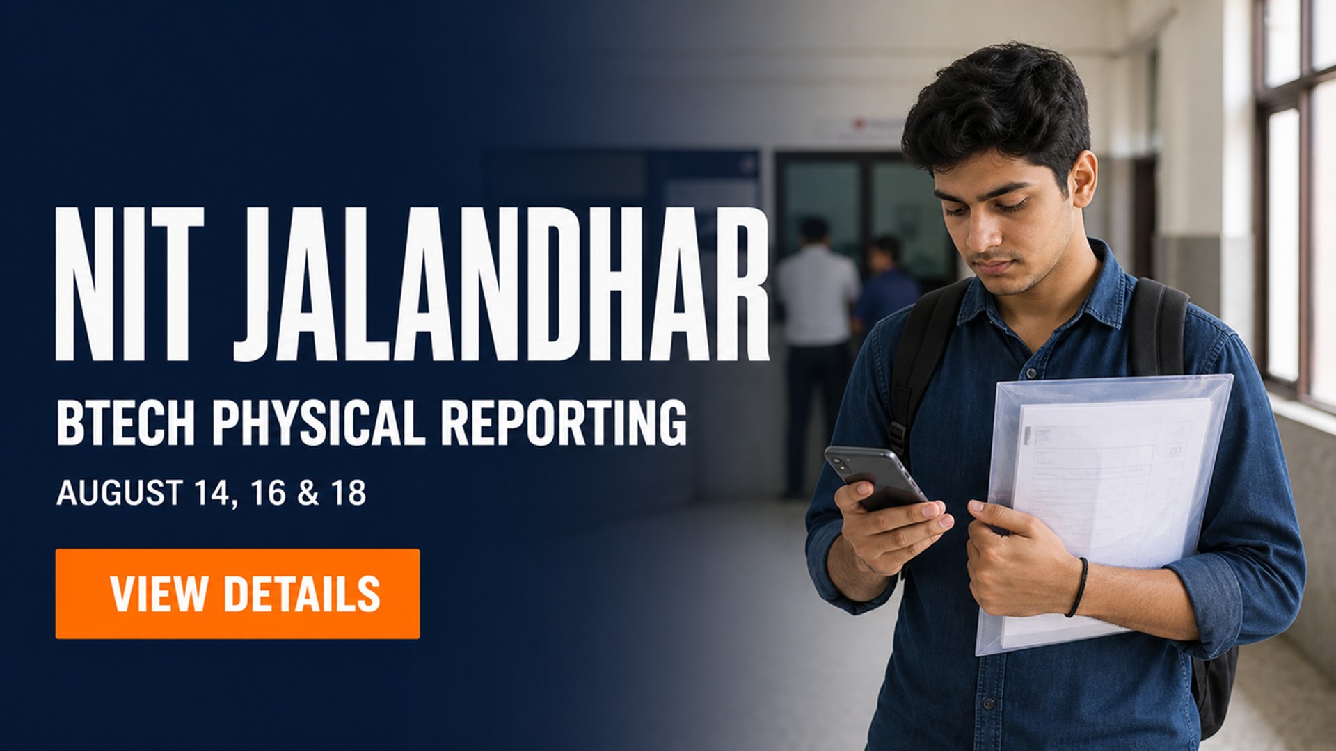 NIT Jalandhar BTech 2026 Physical Reporting Dates Announced