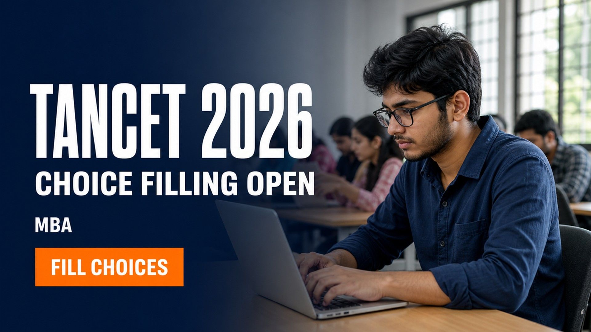 TANCET 2026 MBA Choice Filling Live; Allotment on August 6