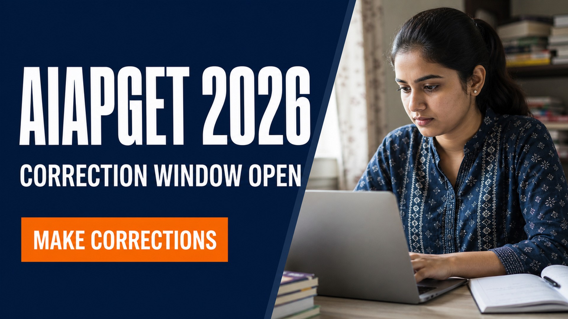 AIAPGET 2026 Correction Window Open at exams.nta.nic.in