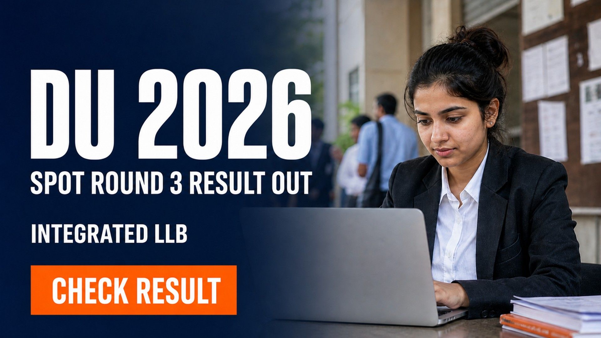 DU Spot Round 3 Allotment 2026 Out for BA LLB, BBA LLB