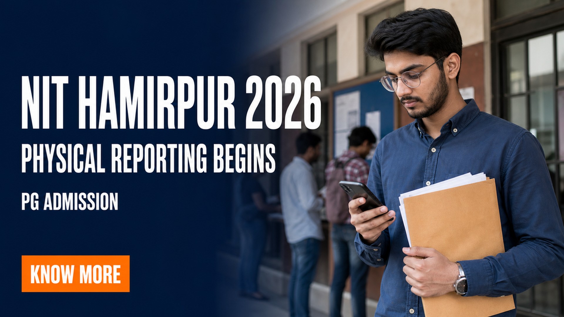NIT Hamirpur PG Admission 2026 Reporting on Aug 10, 11