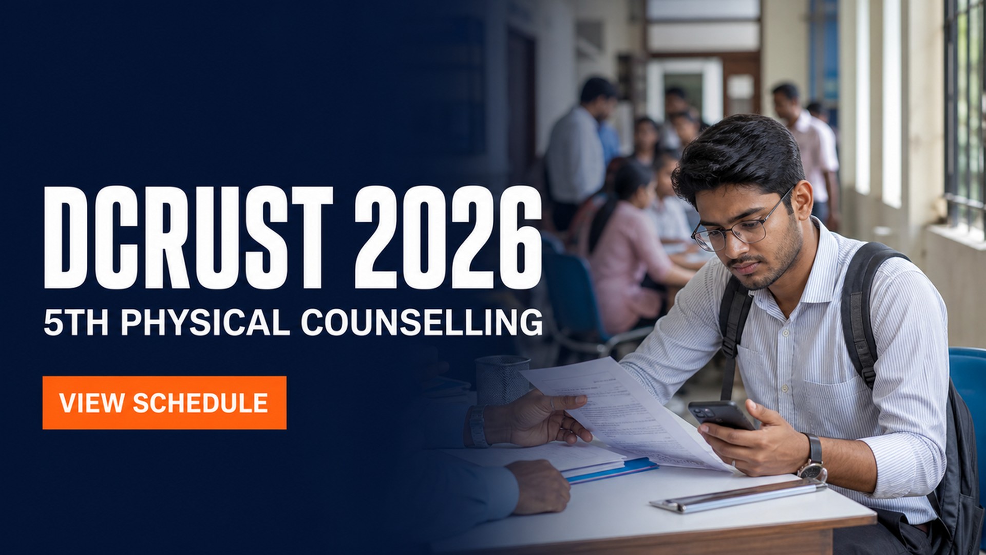 DCRUST 5th Physical Counselling 2026 on August 6 for PG, BCA