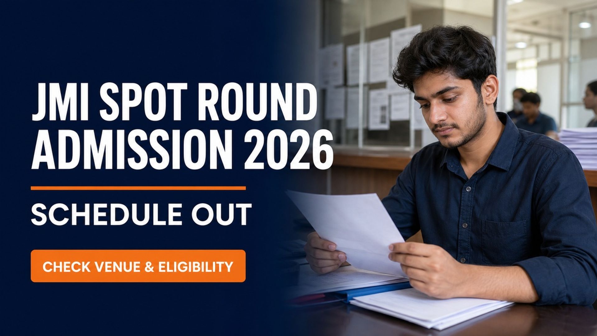 JMI Spot Round Admission 2026 Schedule Out at jmi.ac.in