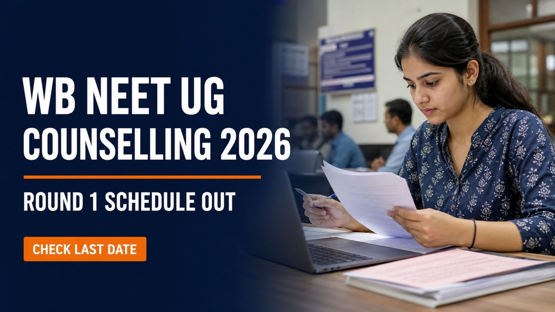 WB NEET UG Counselling 2026 Round 1 Schedule Out at wbmcc.nic.in
