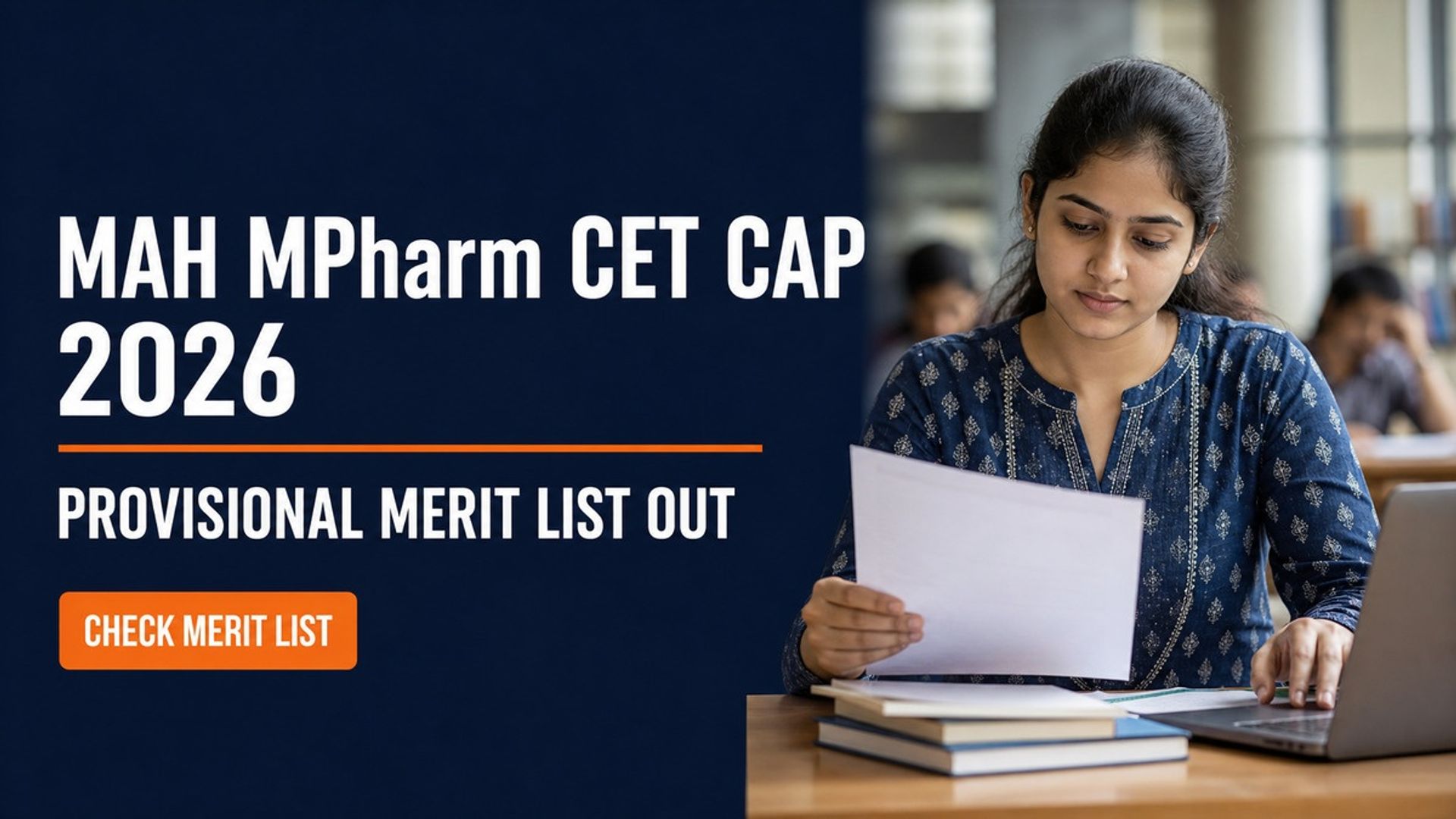 MAH MPharm CAP 2026 Provisional Merit List Out at mahacet.org.in