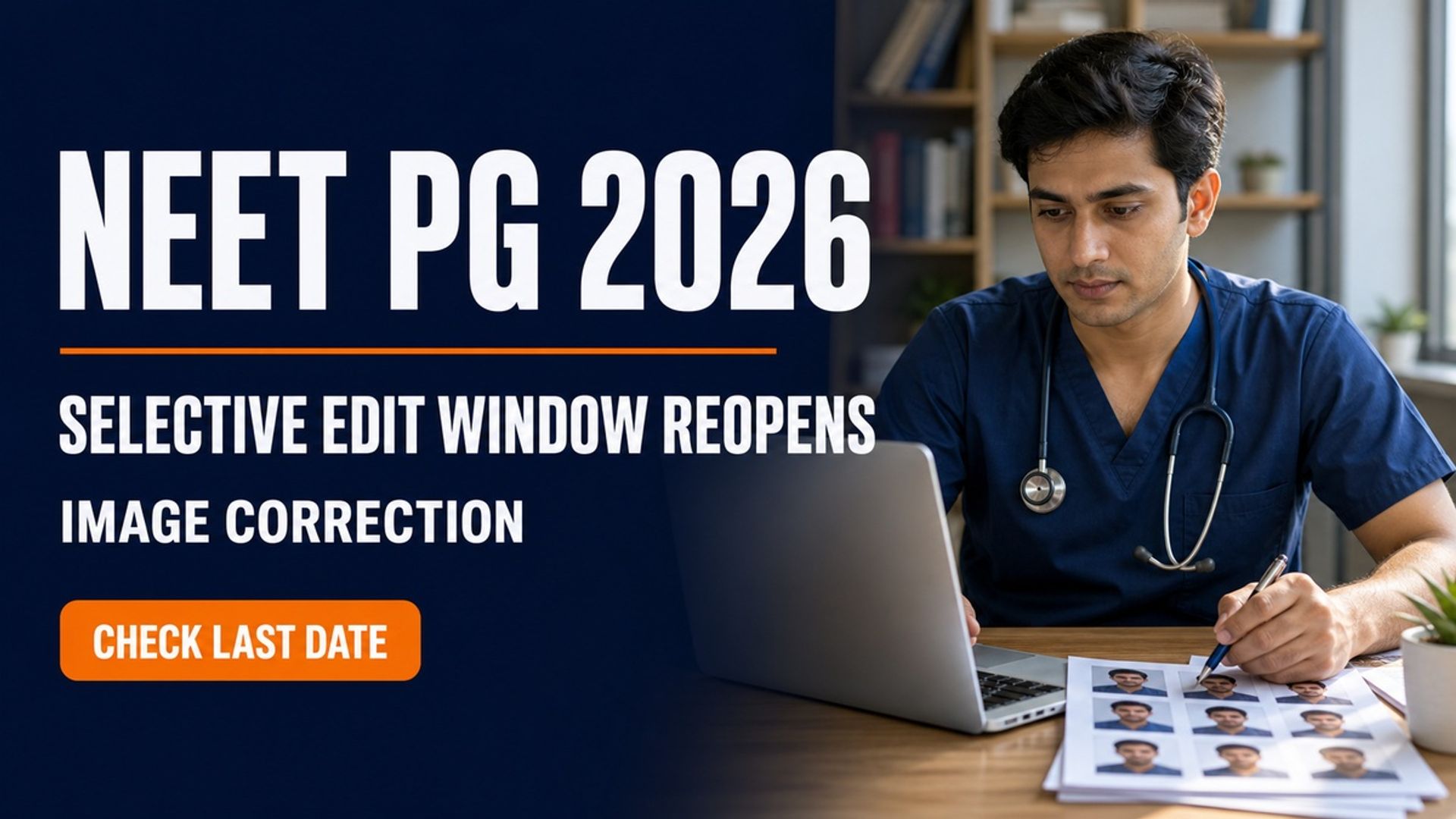 NEET PG 2026 Selective Edit Window Reopens Aug 12 at natboard.edu.in