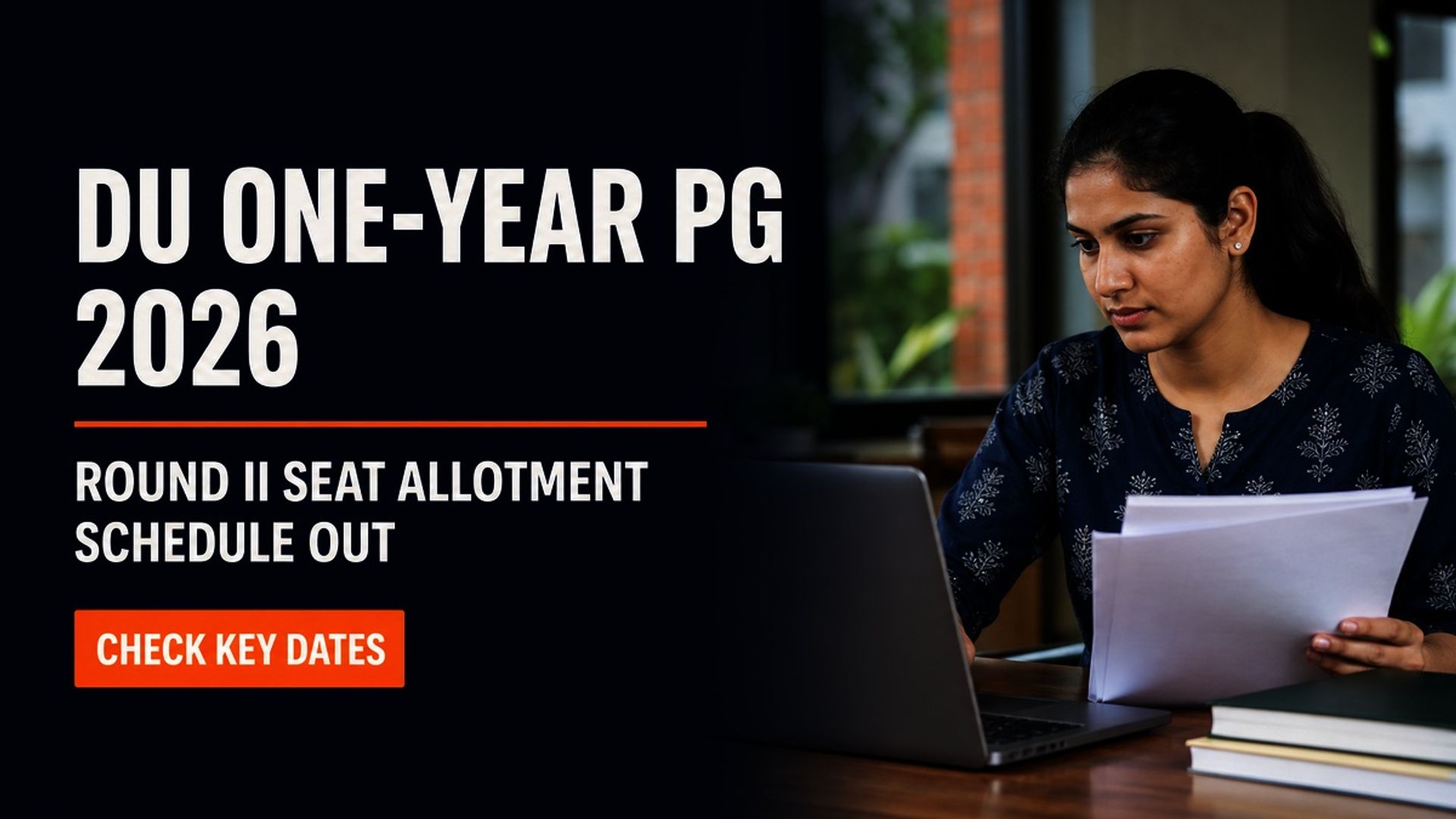 DU One-Year PG Round II Seat Allotment 2026 Schedule Out