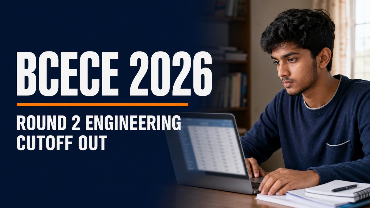 BCECE Round 2 Engineering Cutoff 2026 Out at bceceboard.bihar.gov.in