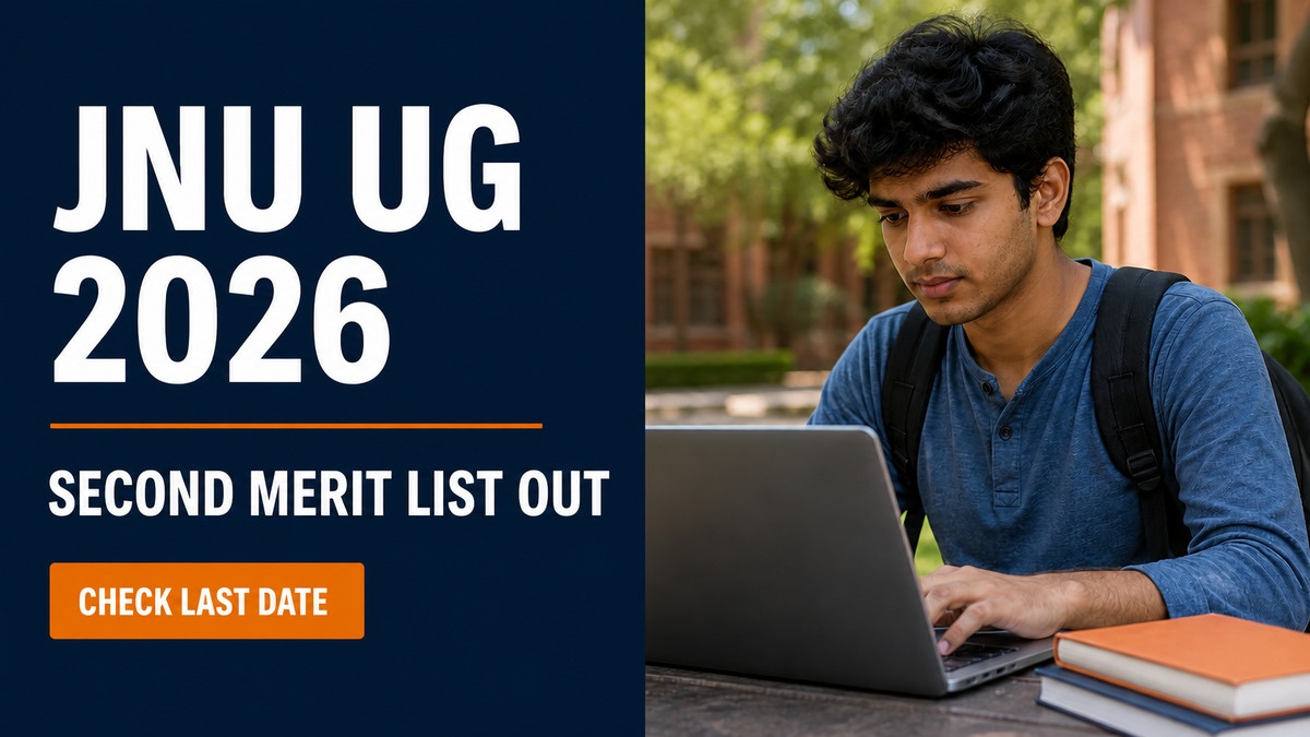 JNU UG Second Merit List 2026 Out; Fee Payment by August 14