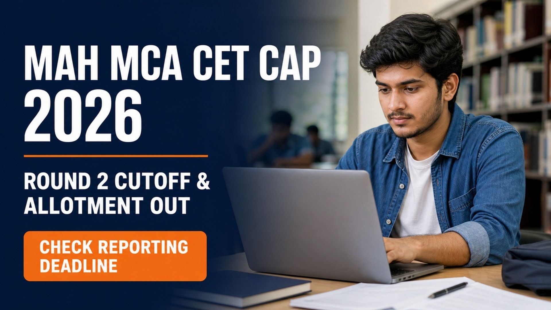 MAH MCA CET CAP 2026 Round 2 Cutoff Out at mahacet.org.in