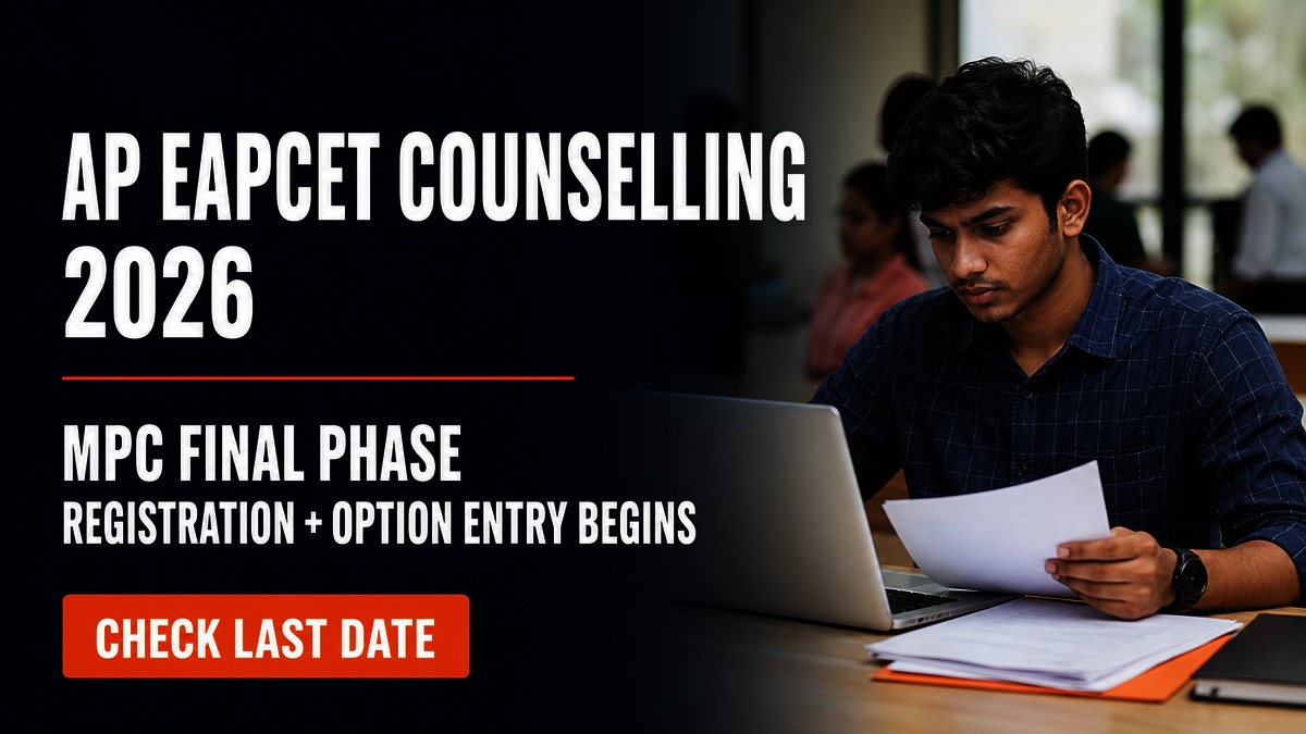 AP EAPCET 2026 MPC Final Phase Counselling Registration Begins