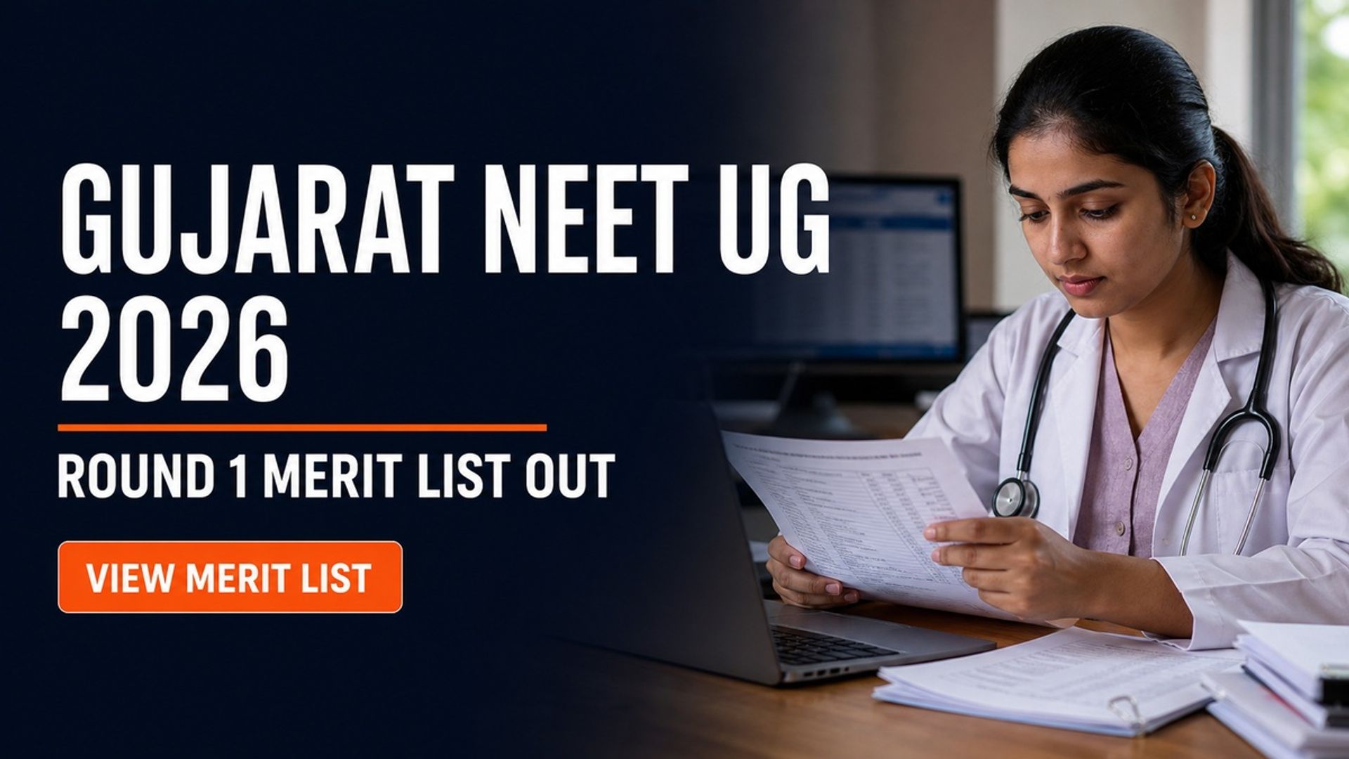 Gujarat NEET UG 2026 Round 1 Merit List Out; Object by Aug 19