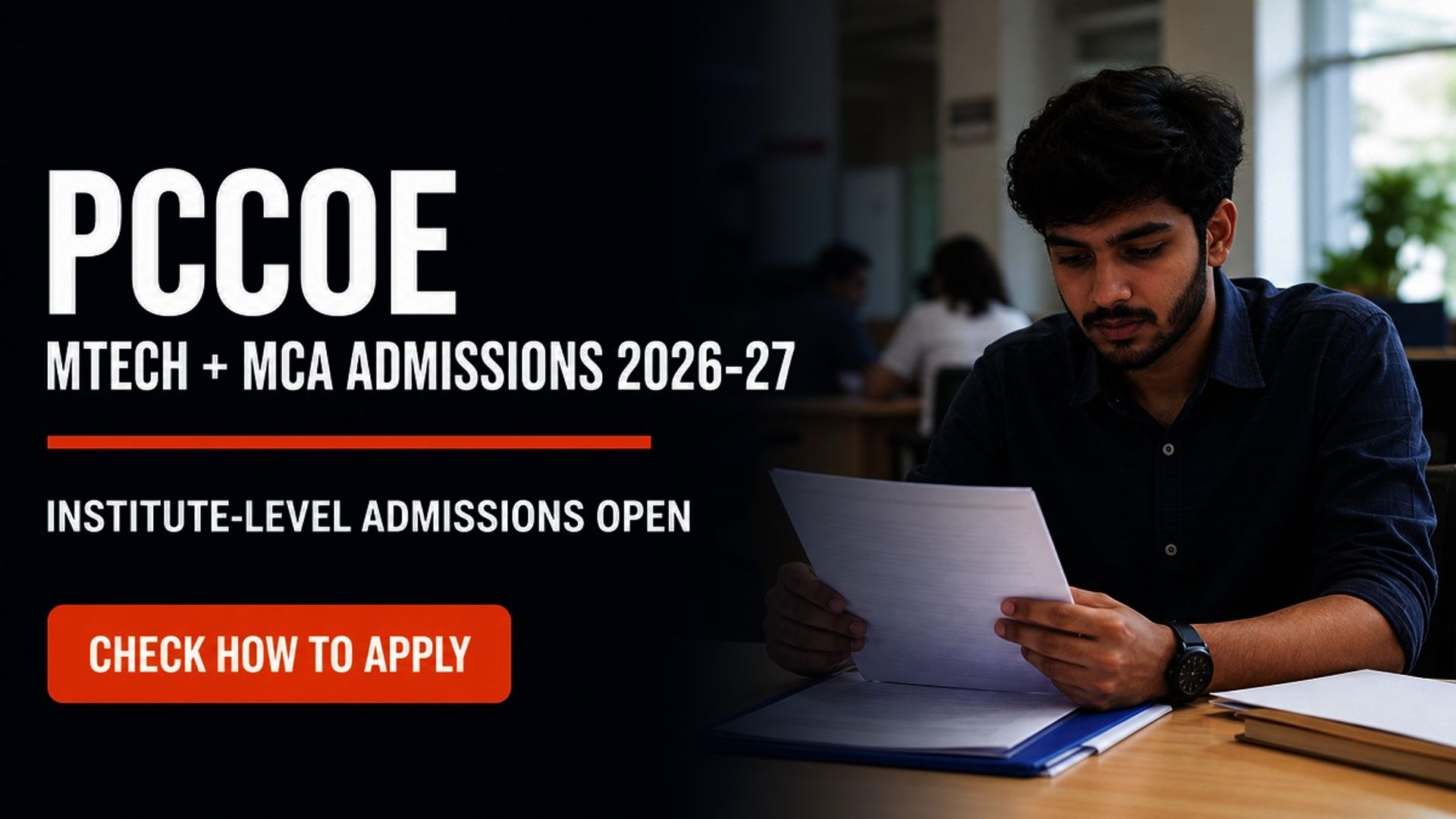 PCCOE MTech MCA Institute Level Admission 2026-27 Opens