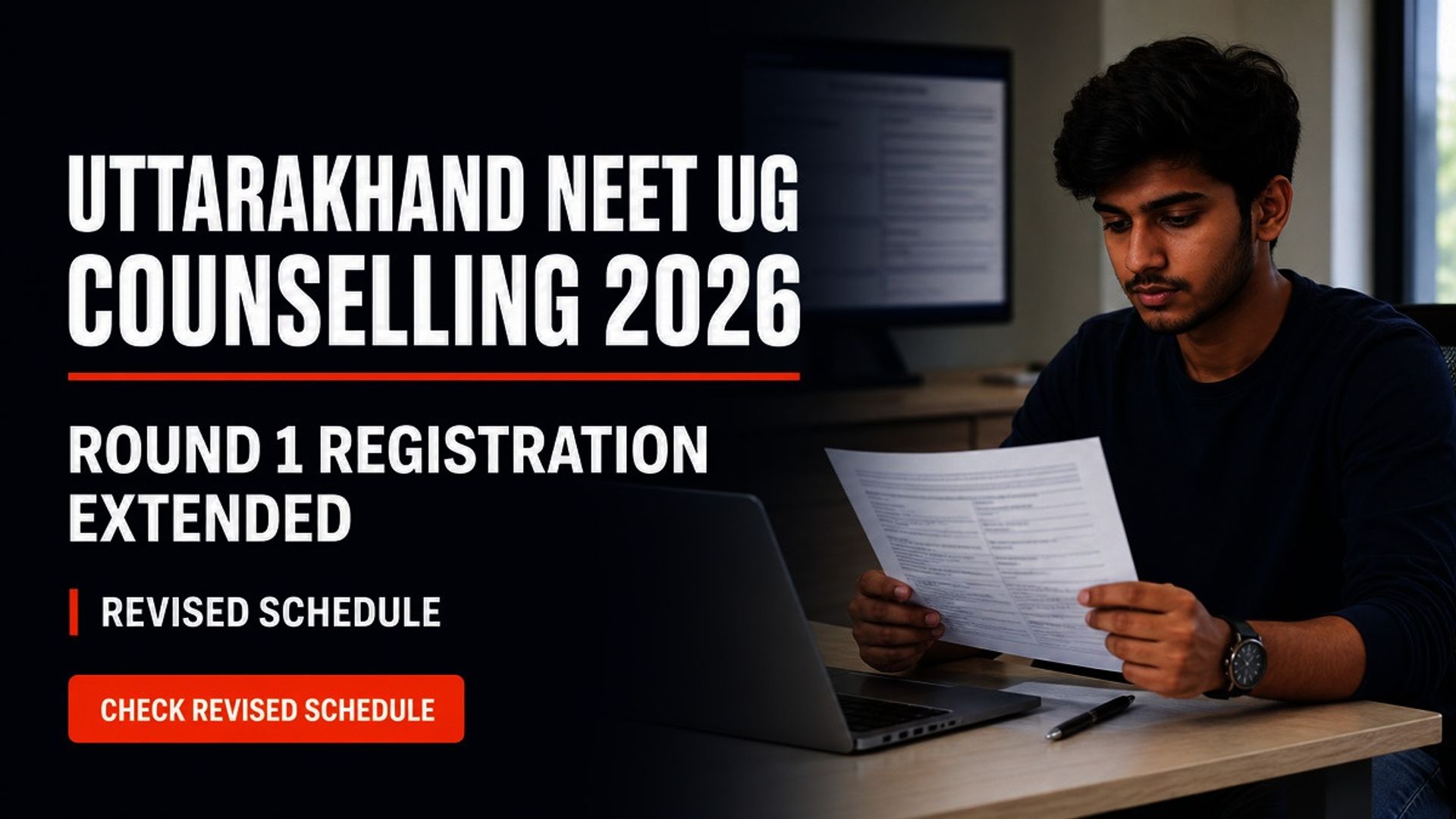 Uttarakhand NEET UG Counselling 2026 Round 1 Deadline Extended