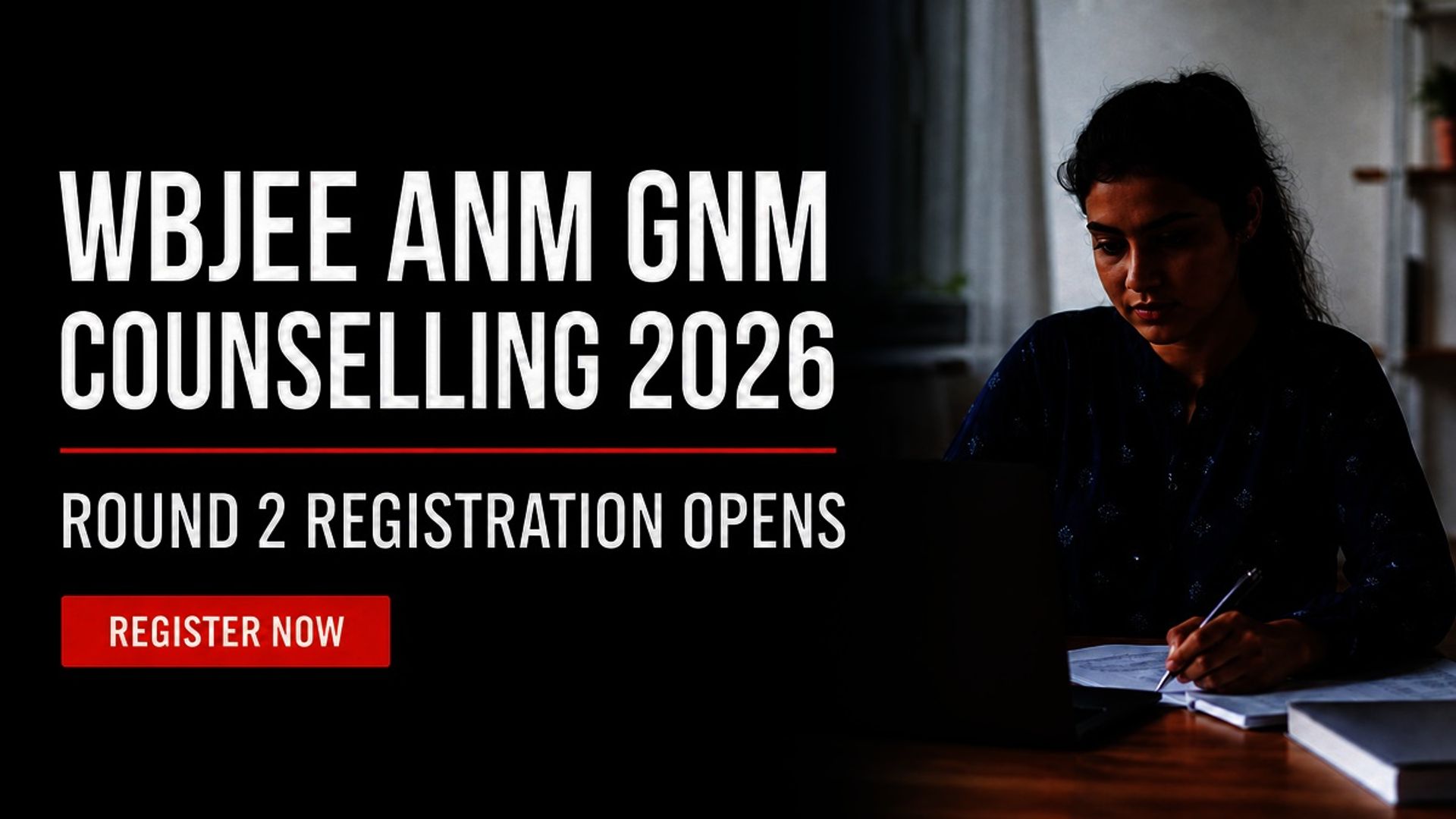 WBJEE ANM GNM Counselling 2026 Round 2 Registration Begins