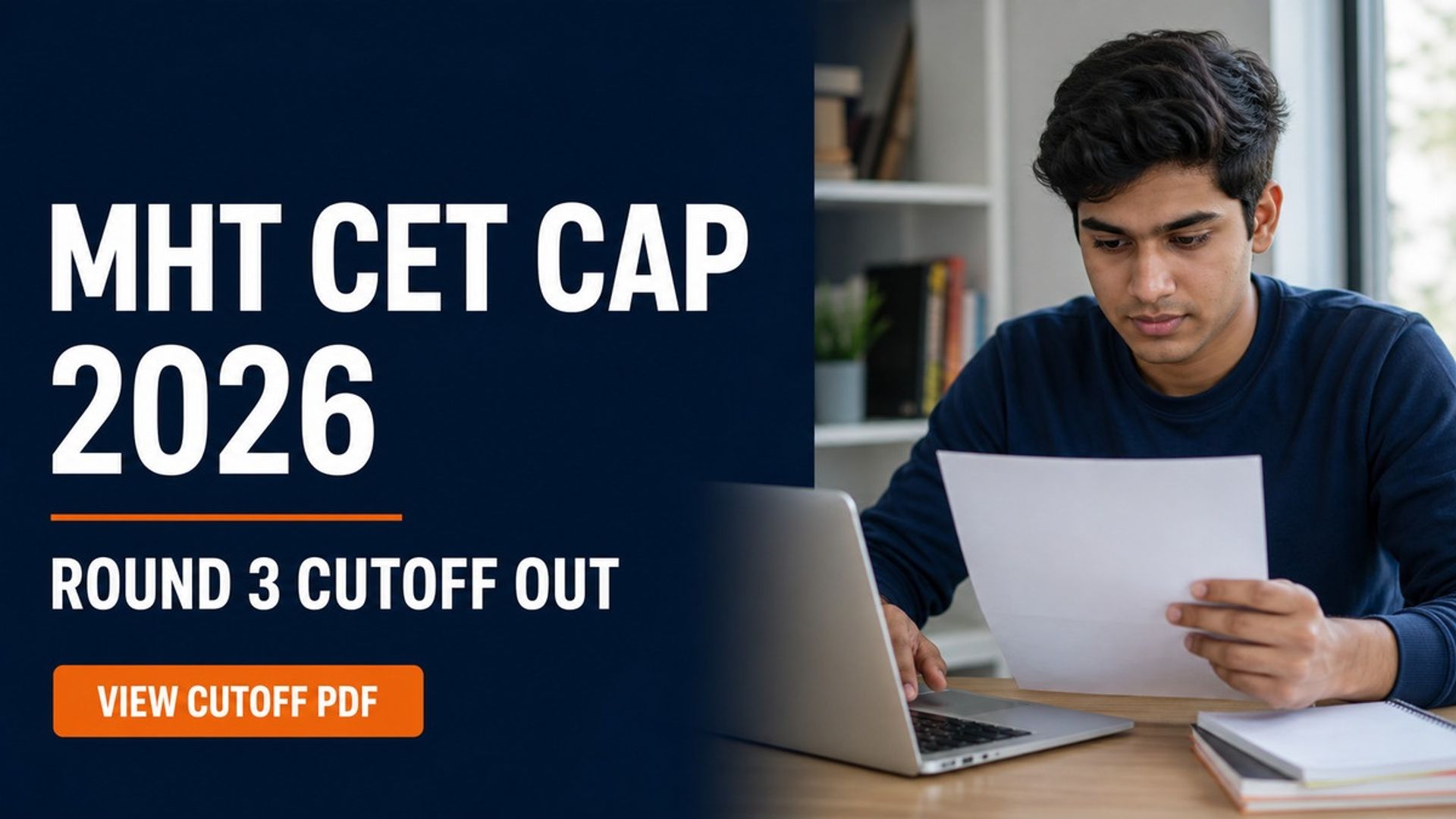 MHT CET CAP Round 3 Cutoff 2026 Out at fe2026.mahacet.org