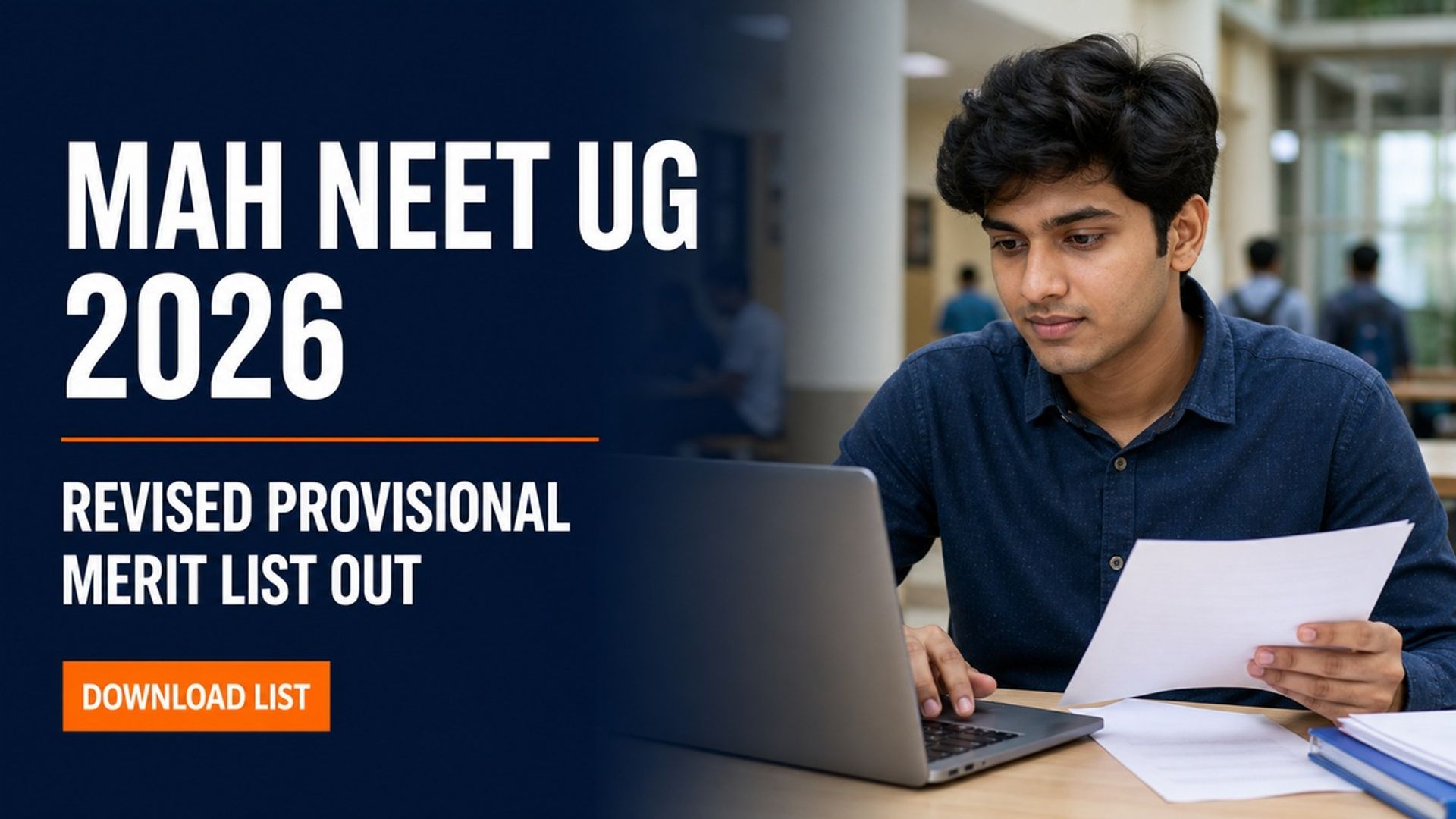 MAH NEET UG 2026 Revised Merit List Out at mahacet.org