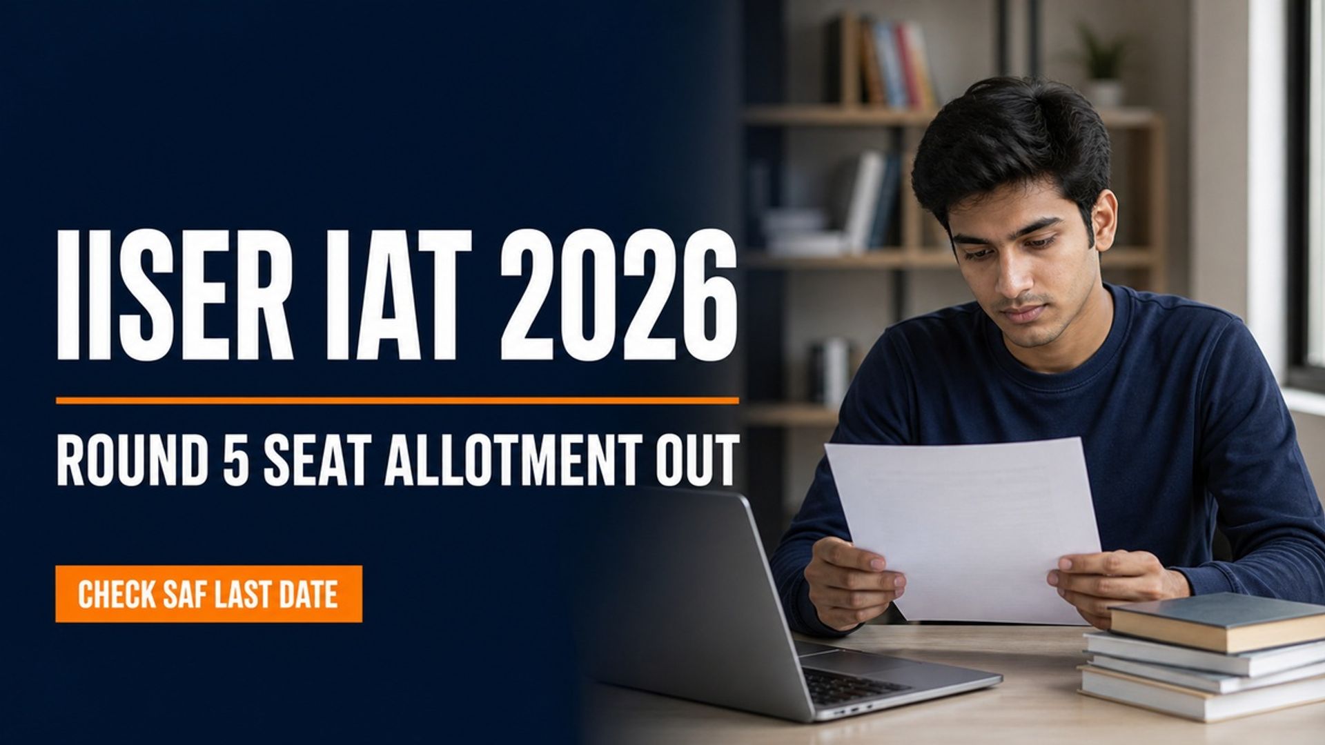 IISER IAT 2026 Round 5 Seat Allotment Out; SAF Due Aug 26