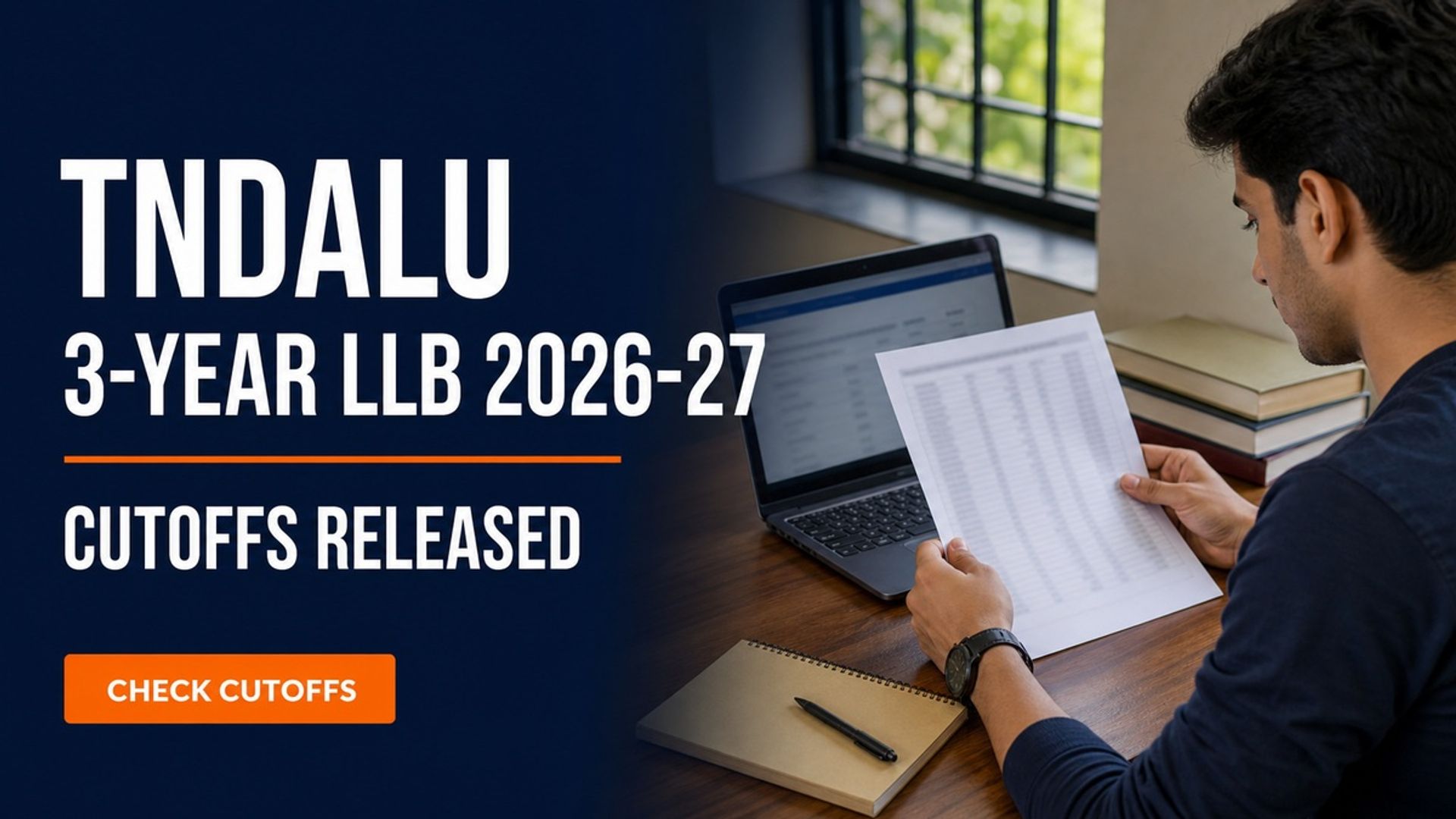 TNDALU 3-Year LLB Cutoffs 2026-27 Released at tndalu.emsecure.in