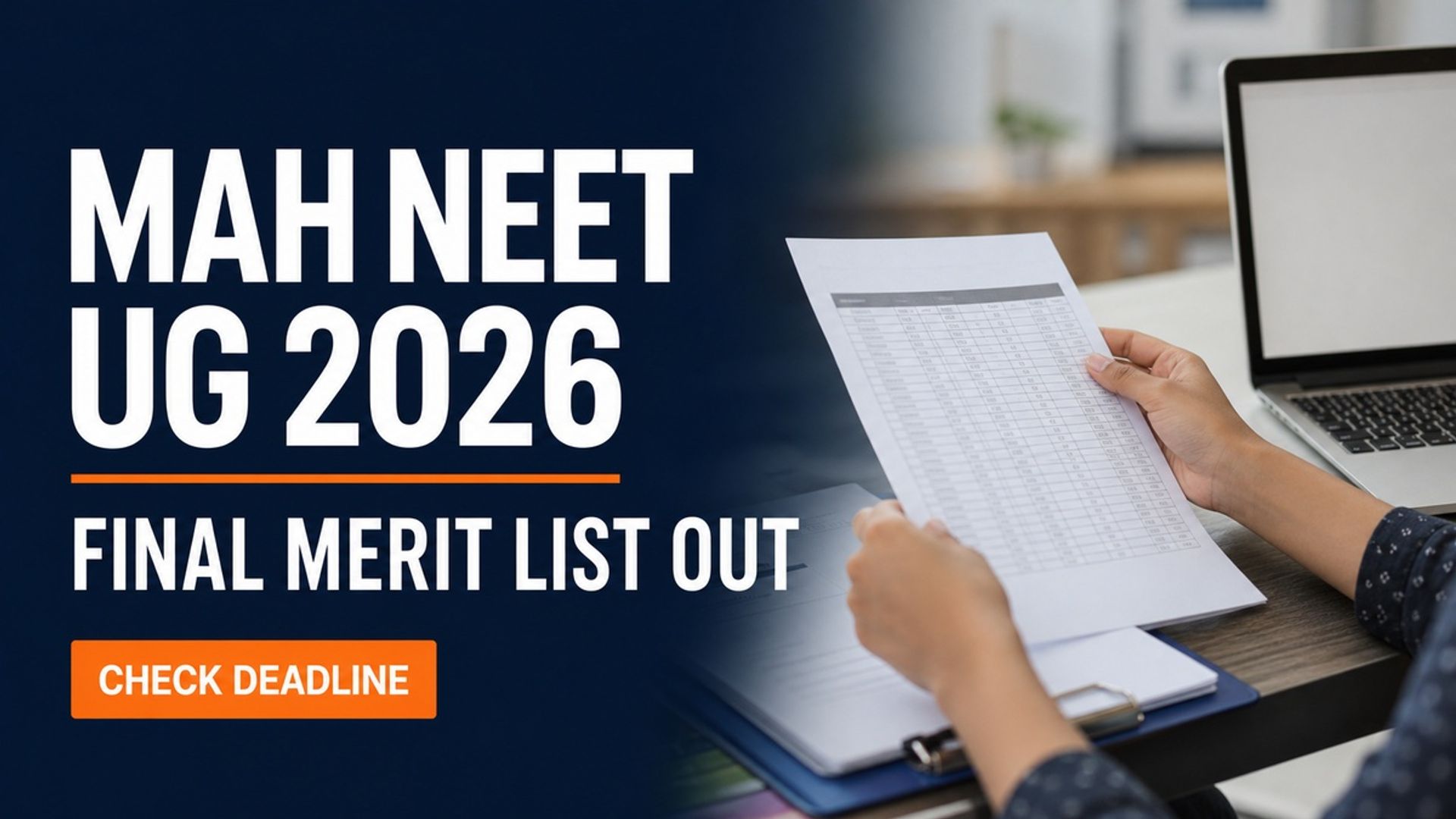 MAH NEET UG 2026 Final Merit List Out; Choice Filling Live