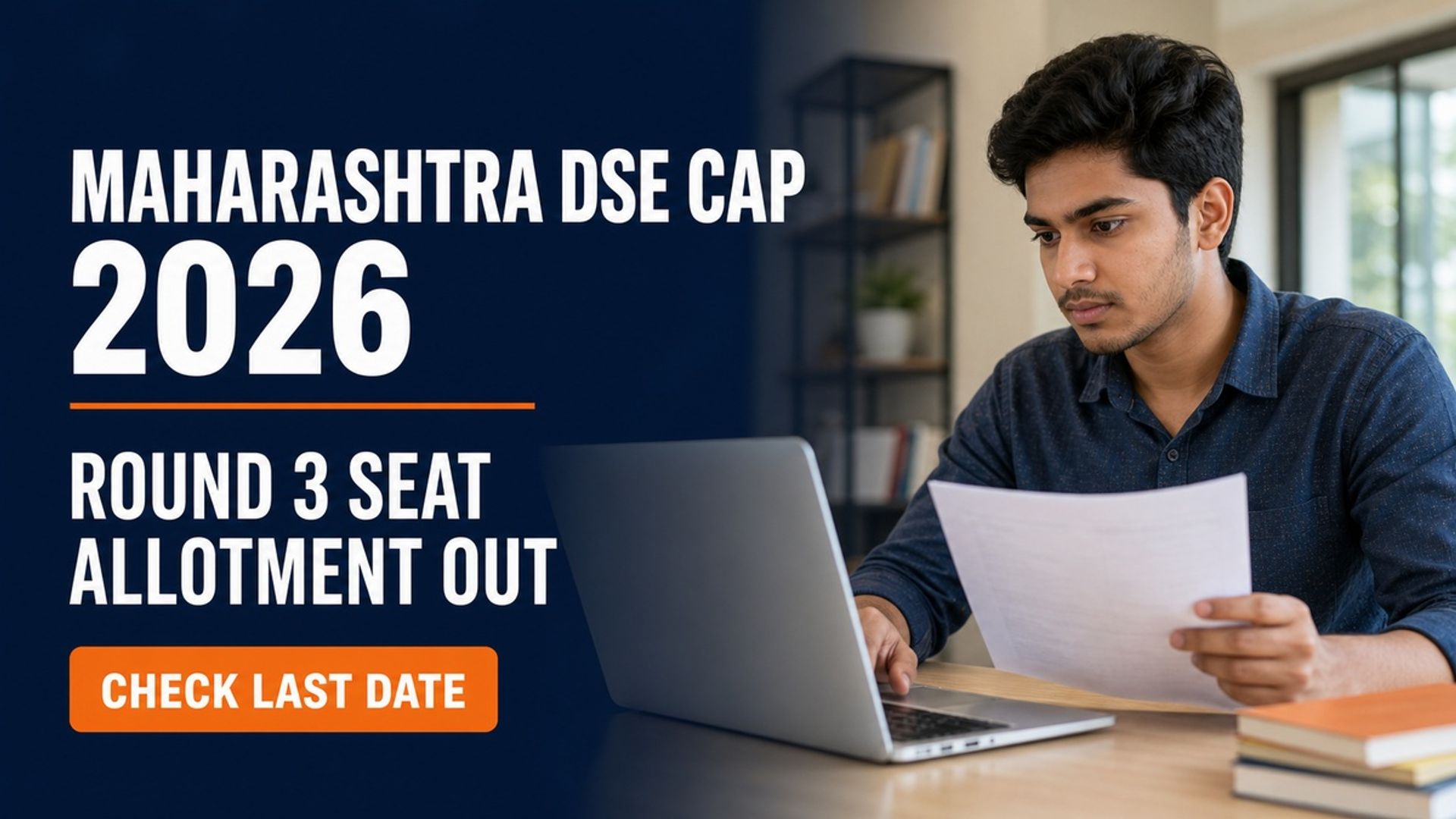 MAH DSE CAP 2026 Round 3 Seat Allotment Out; Report by Aug 28