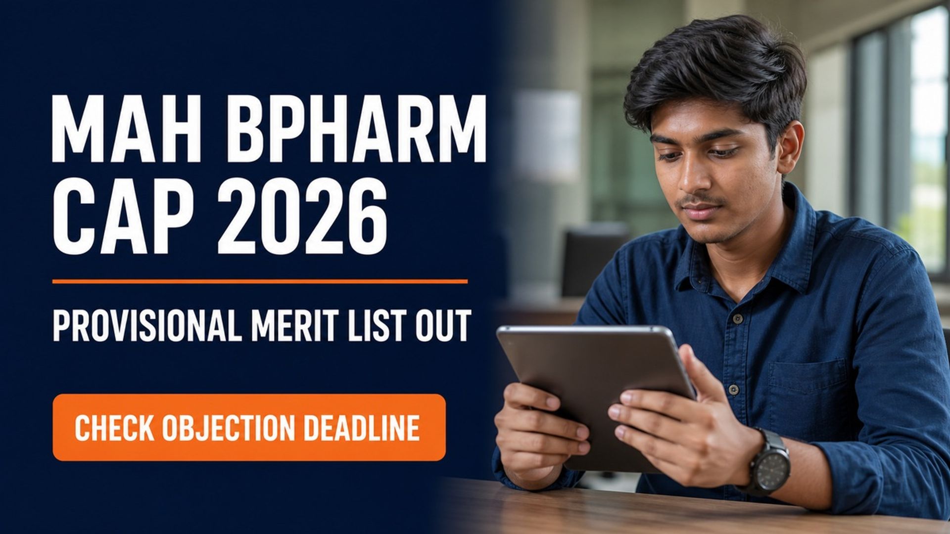 MAH BPharm CET CAP 2026 Merit List Out; Raise Objections by Aug 31