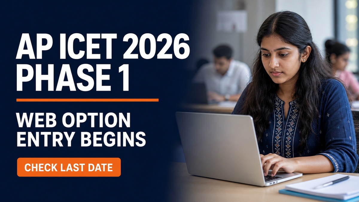 AP ICET 2026 Phase 1 Web Option Entry Begins at cap.apcfss.in