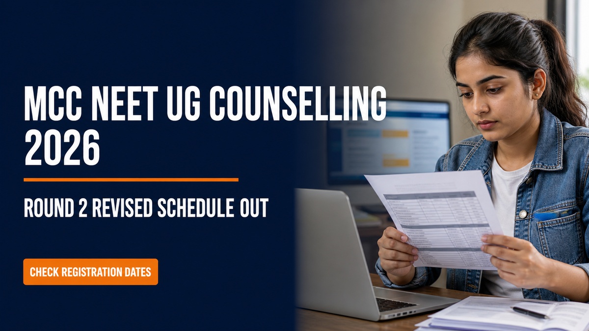 MCC NEET UG 2026 Round 2 Counselling Schedule Revised