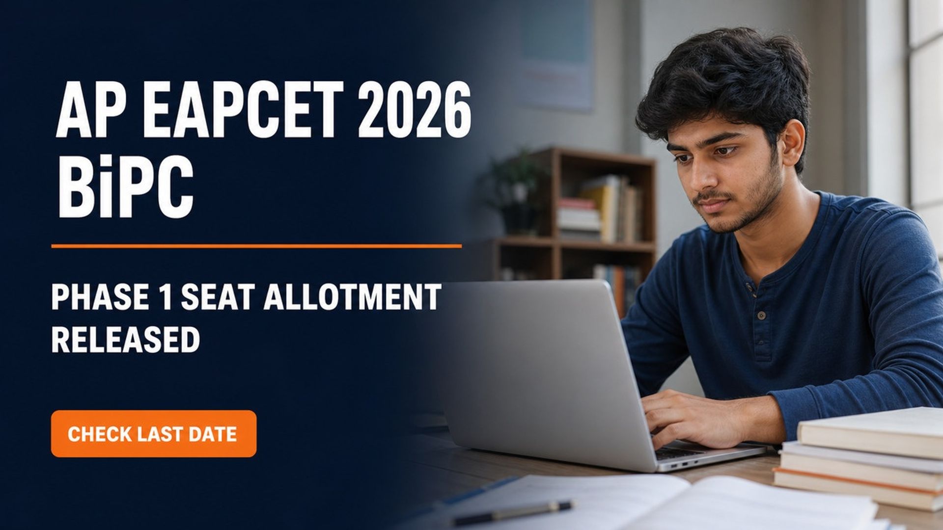 AP EAPCET 2026 BiPC Phase 1 Seat Allotment; Report by Aug 31