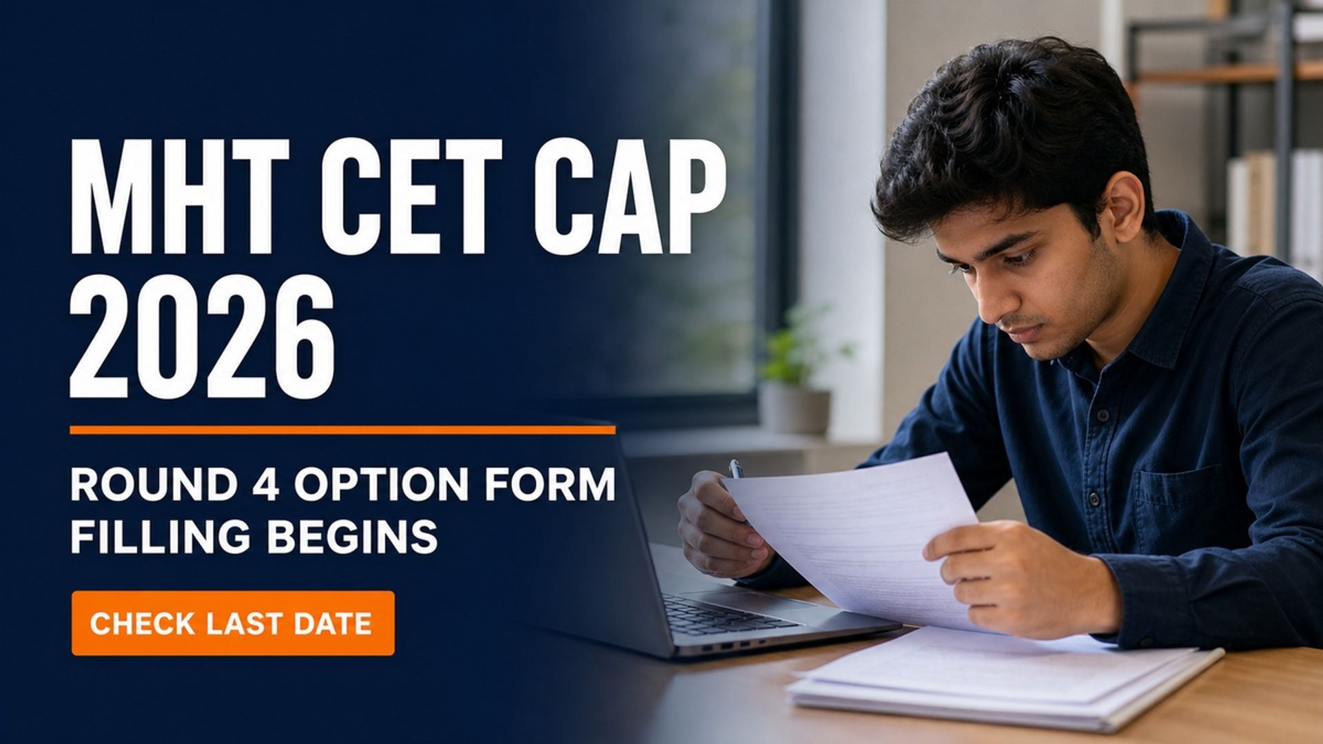 MHT CET CAP 2026 Round 4 Option Form Filling Begins