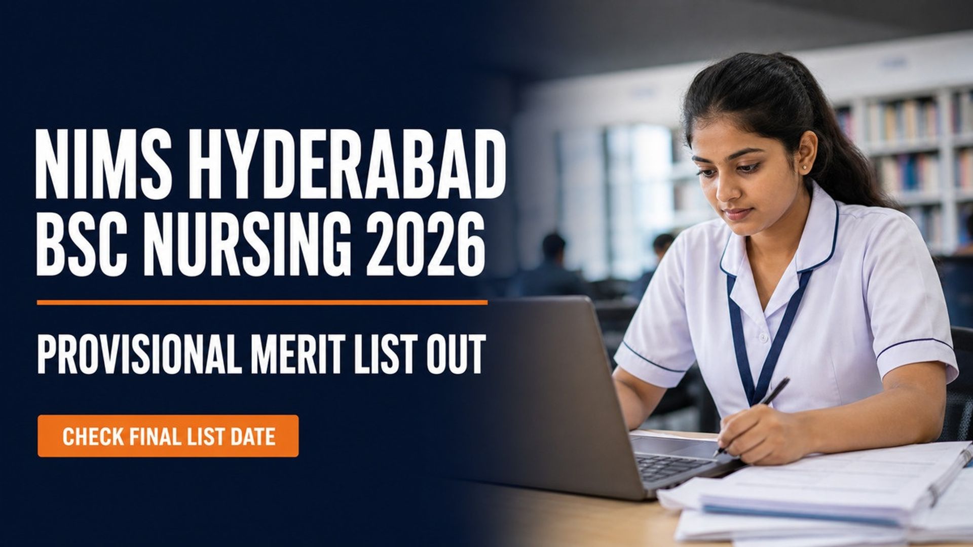 NIMS Hyderabad BSc Nursing 2026 Provisional Merit List Out
