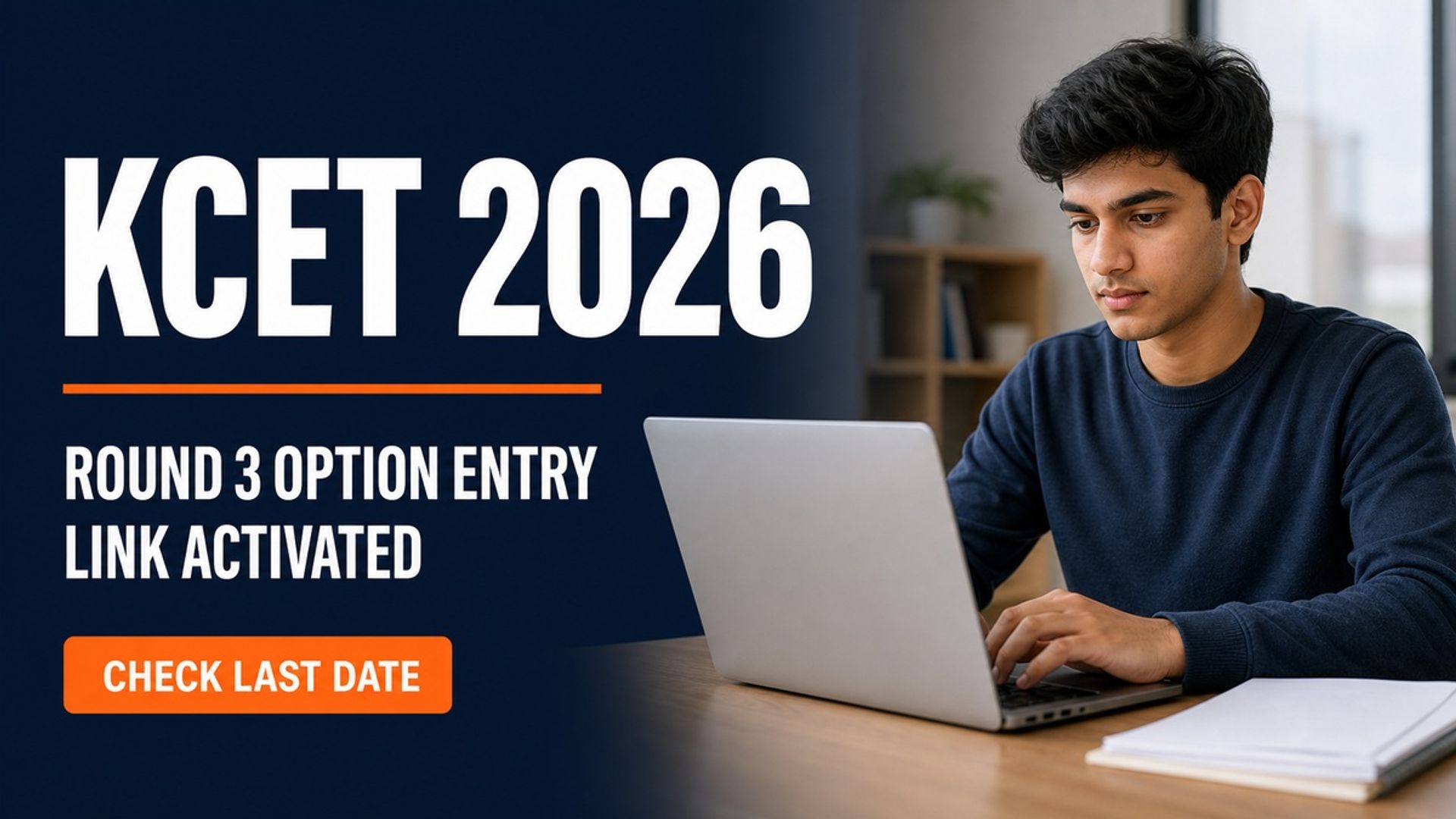 KCET 2026 Round 3 Option Entry Link Activated at KEA Portal