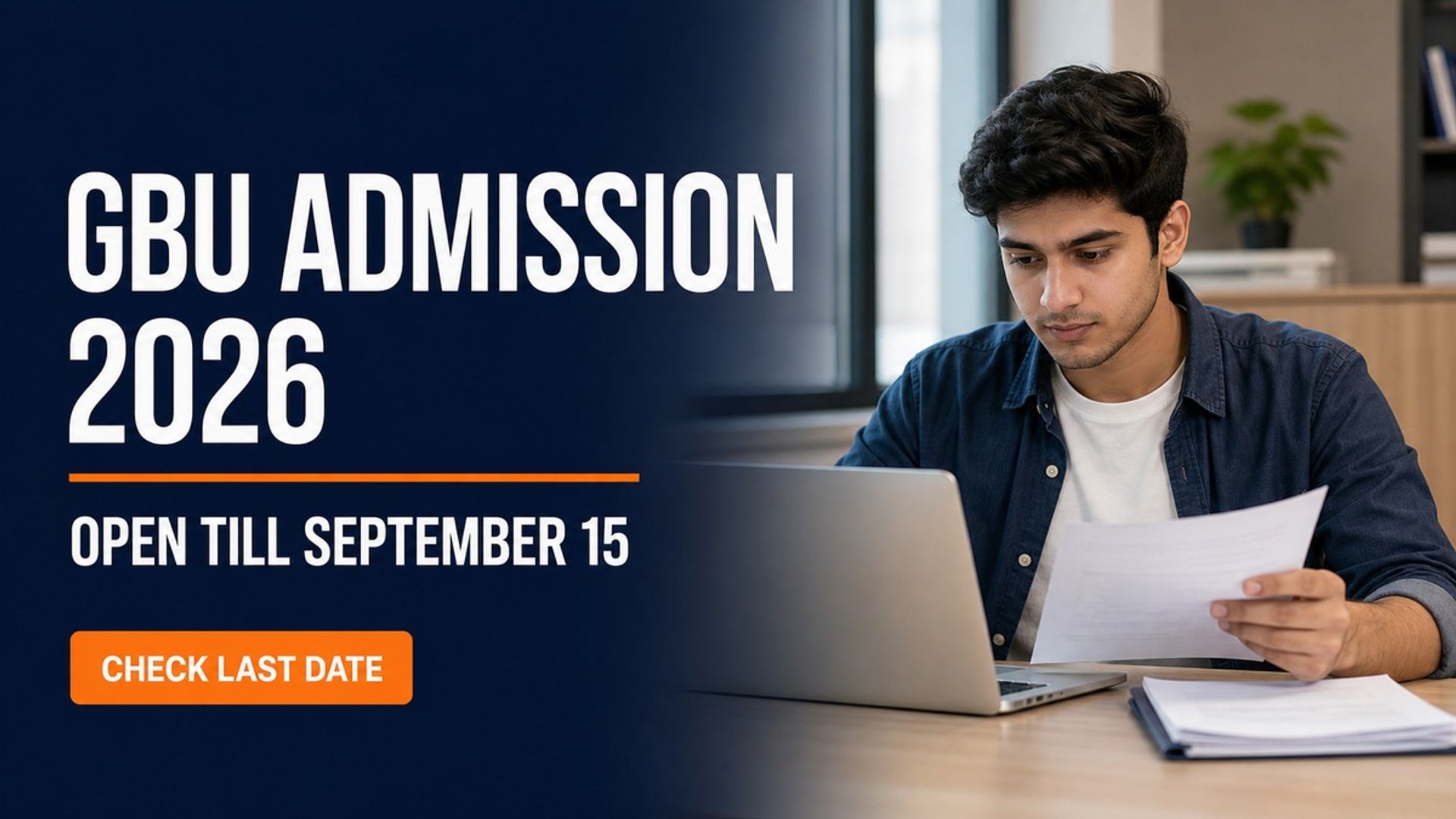 GBU Admission 2026 Open Till September 15 for Vacant Seats