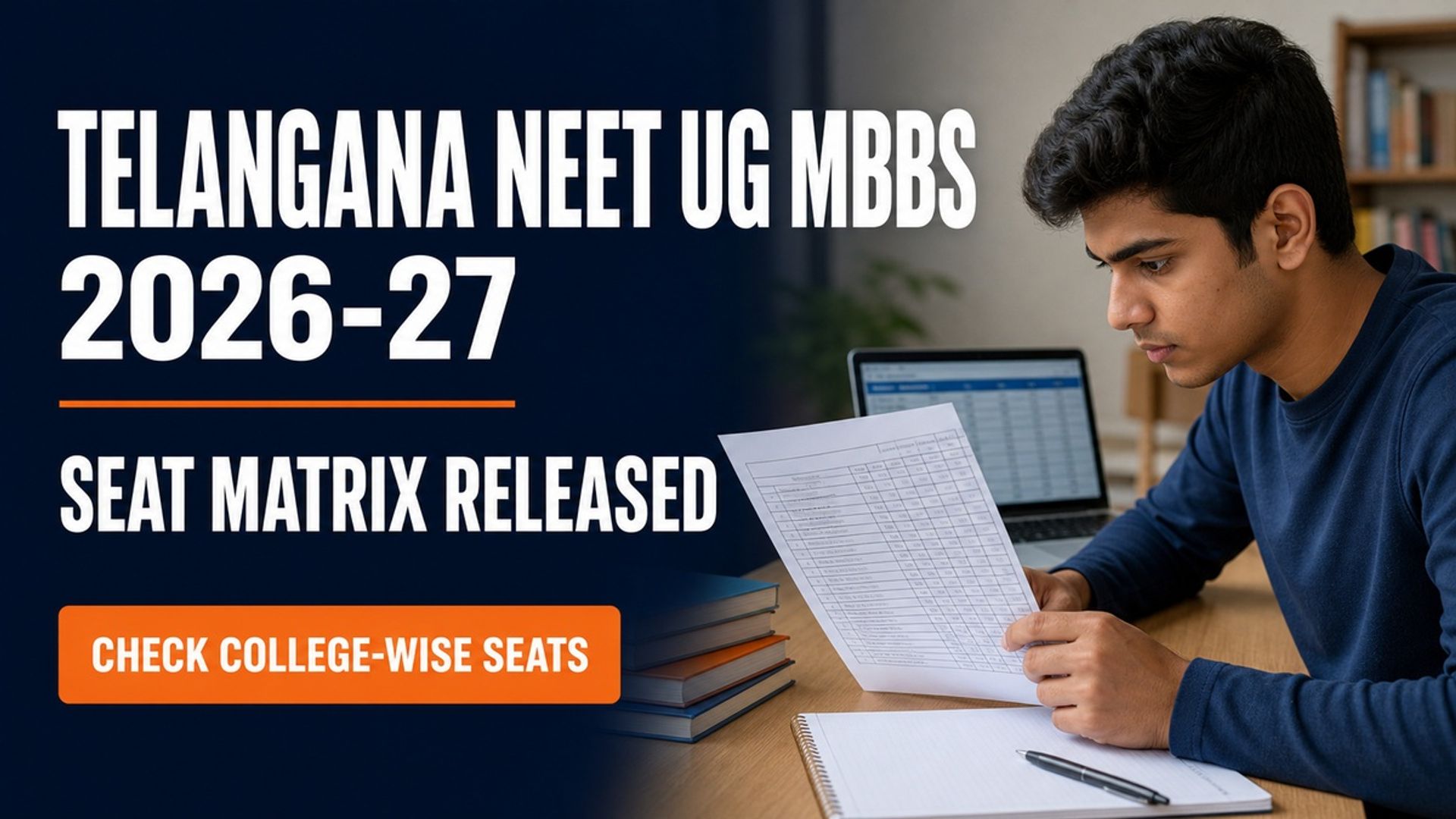Telangana NEET UG 2026 MBBS Seat Matrix Released by KNRUHS
