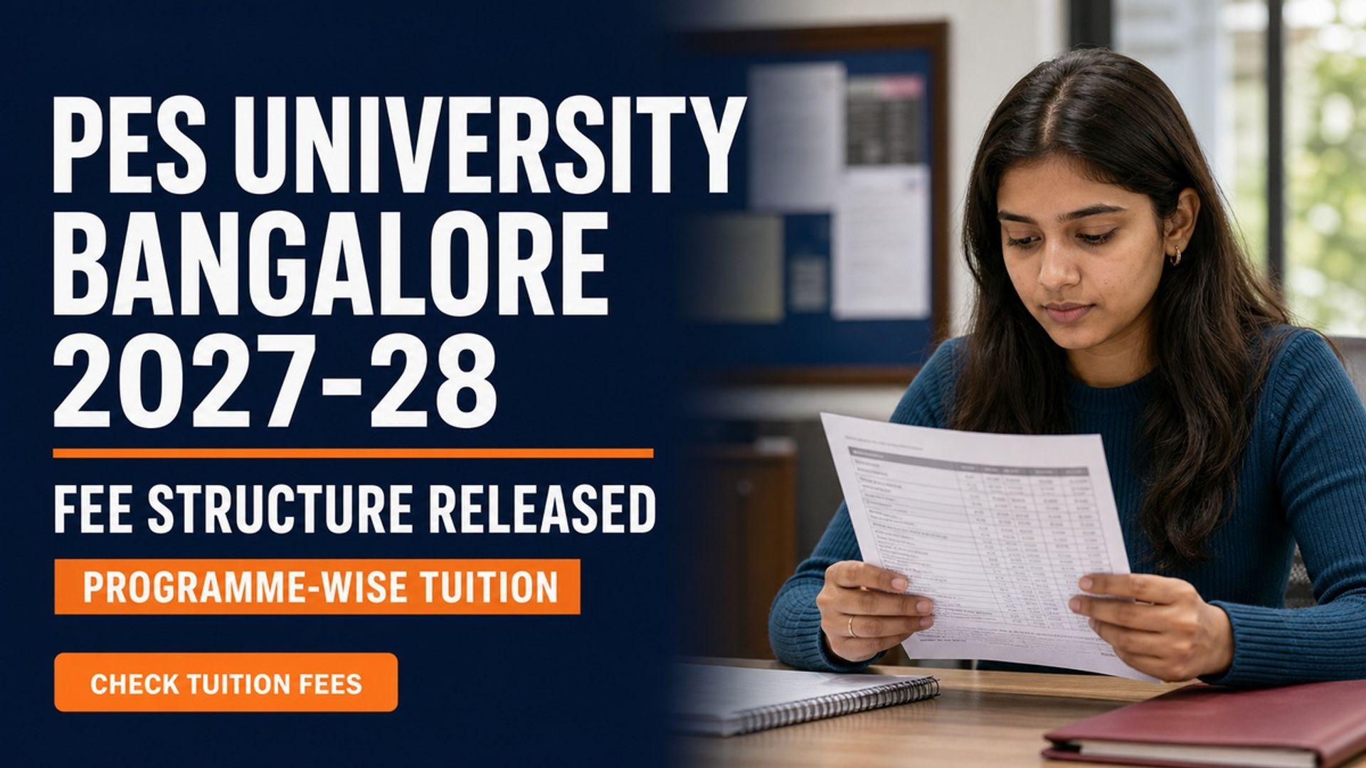 PES University Fee Structure 2027-28 Released at pes.edu