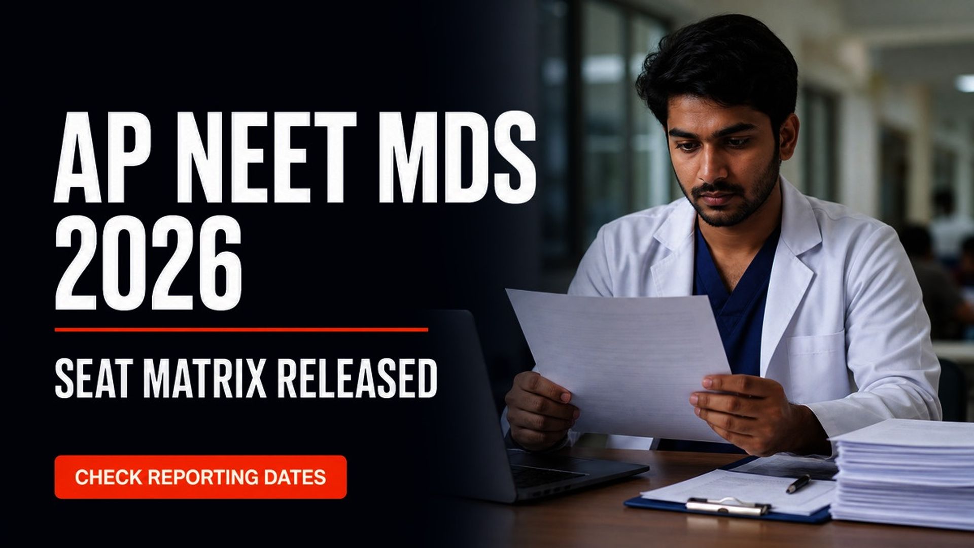AP NEET MDS 2026 Seat Matrix Out at drntr.uhsap.in