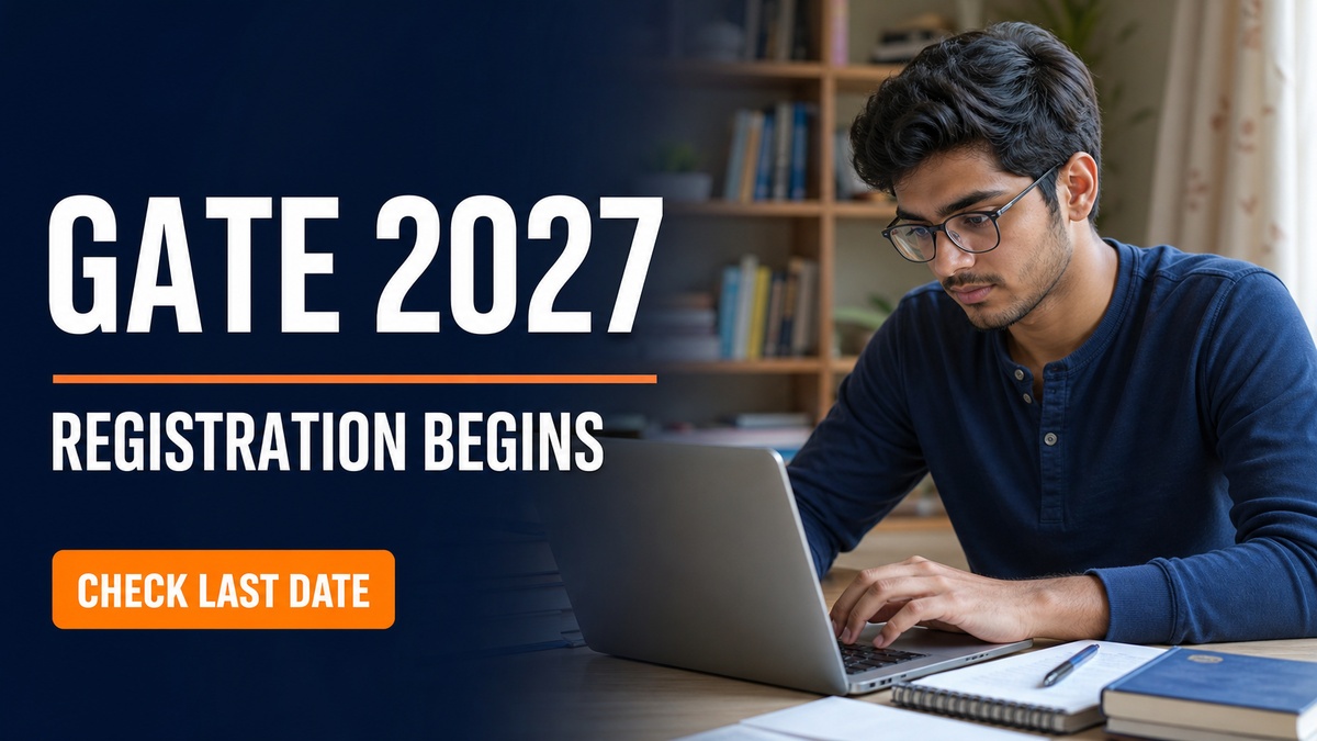 GATE 2027 Registration Begins; Apply by September 27