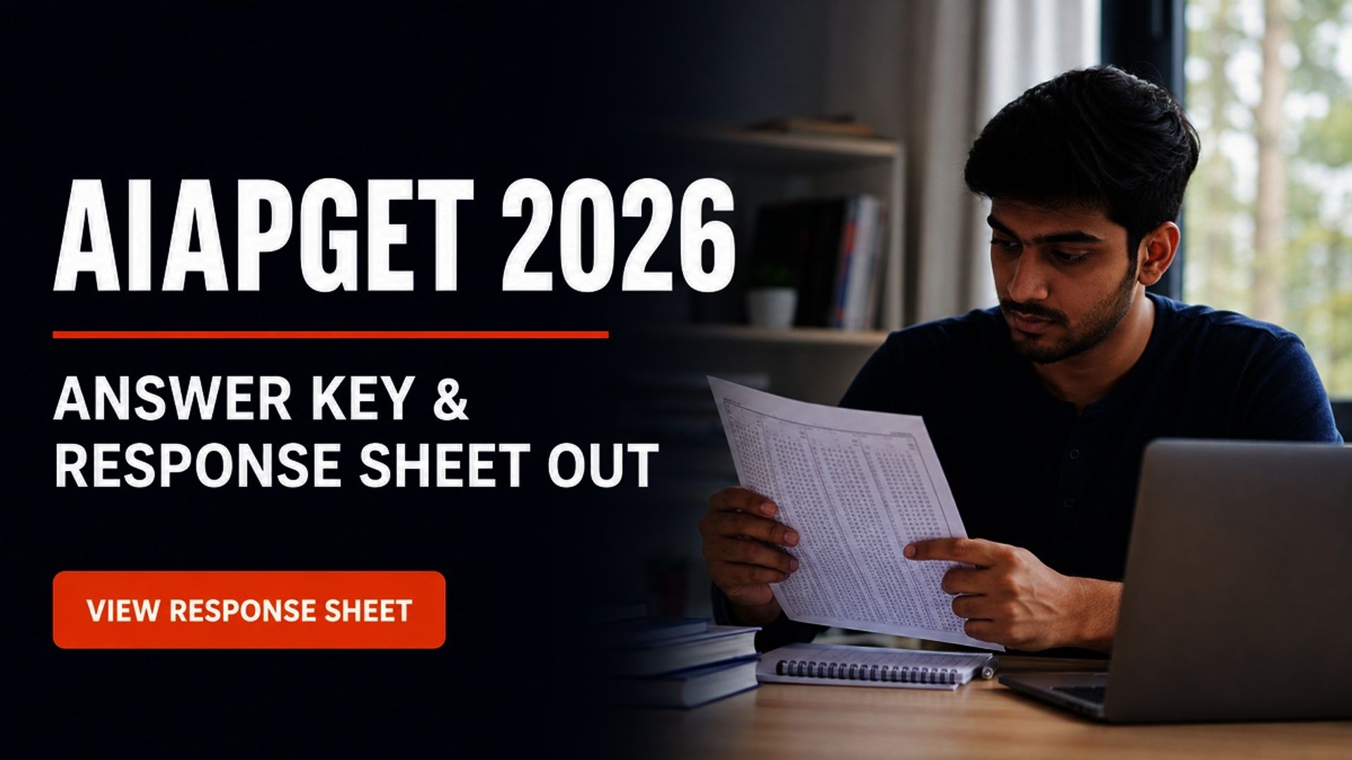 AIAPGET 2026 Answer Key Out at exams.nta.ac.in; Objections by Sept 5