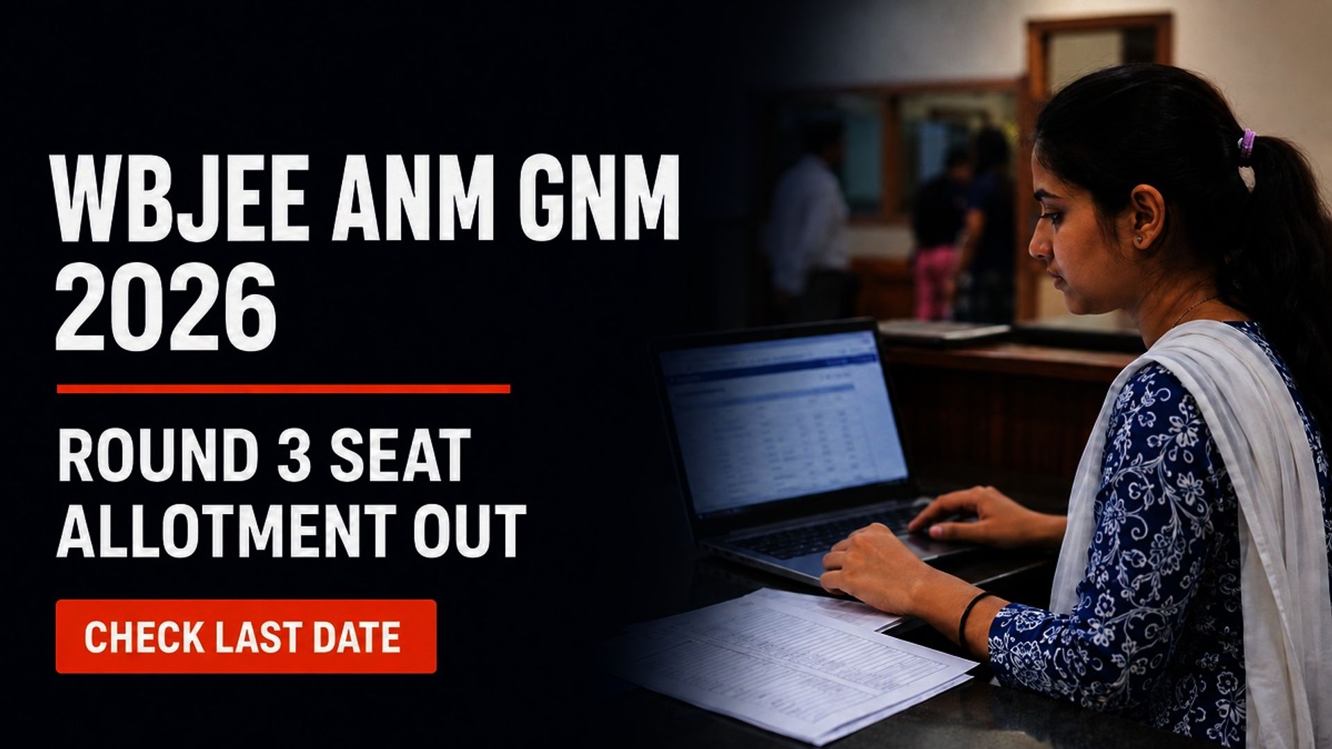 WBJEE ANM GNM Round 3 Seat Allotment 2026 Out at wbjeeb.nic.in