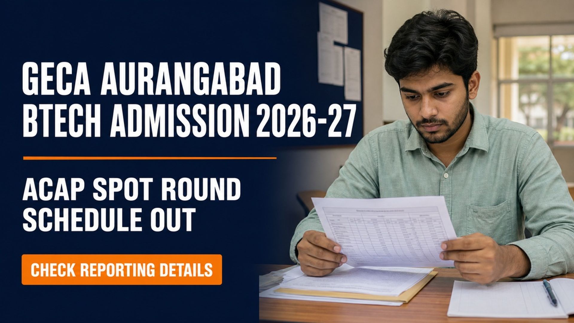 GECA BTech ACAP Spot Round 2026-27 Schedule Out at geca.ac.in