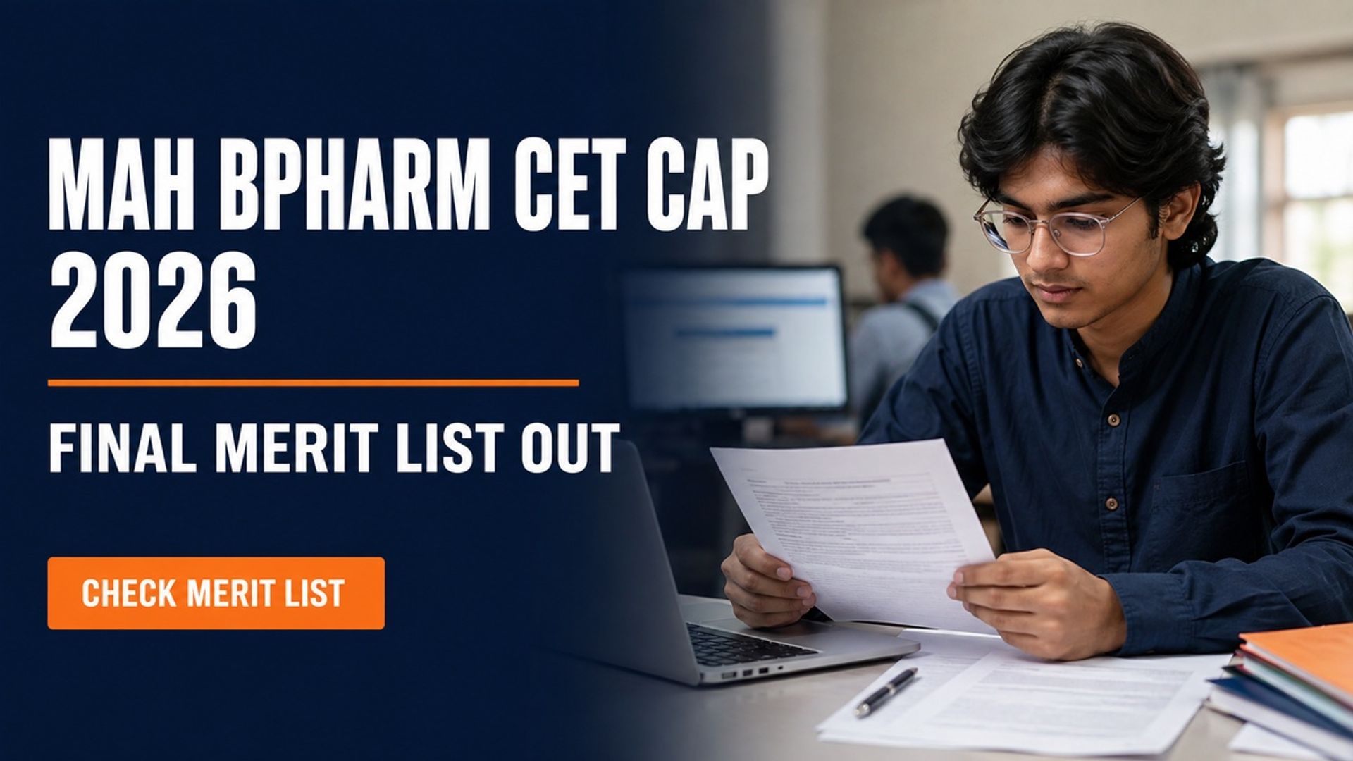 MAH BPharm CET CAP 2026 Final Merit List Out; Check at ph2026.mahacet.org