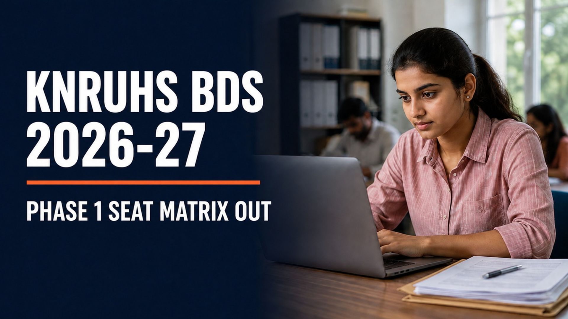 Telangana BDS Seat Matrix 2026 Out; Web Options Close September 6