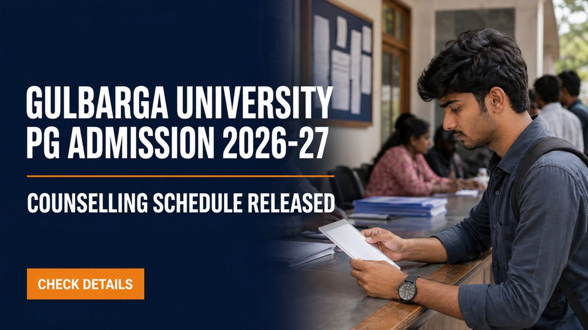 Gulbarga University PG Counselling Schedule 2026-27 Released
