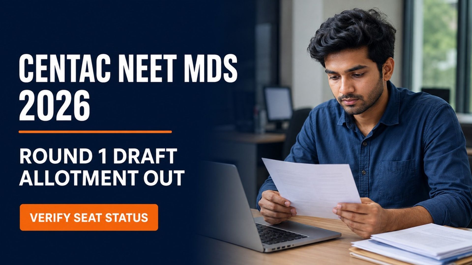 CENTAC NEET MDS 2026 Round 1 Draft Allotment at centacpuducherry.in
